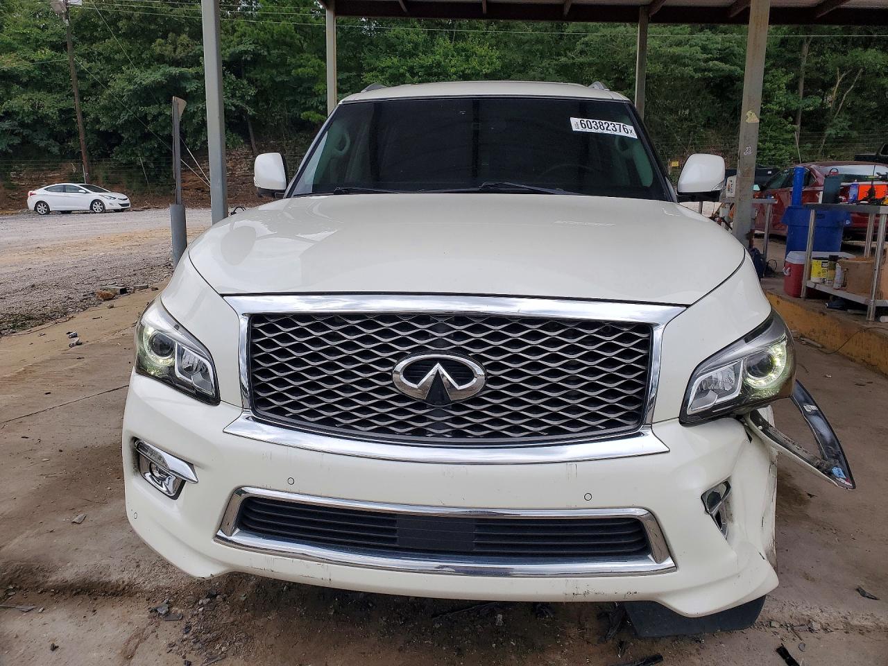 2016 Infiniti Qx80 Base White vin: JN8AZ2ND3G9800769