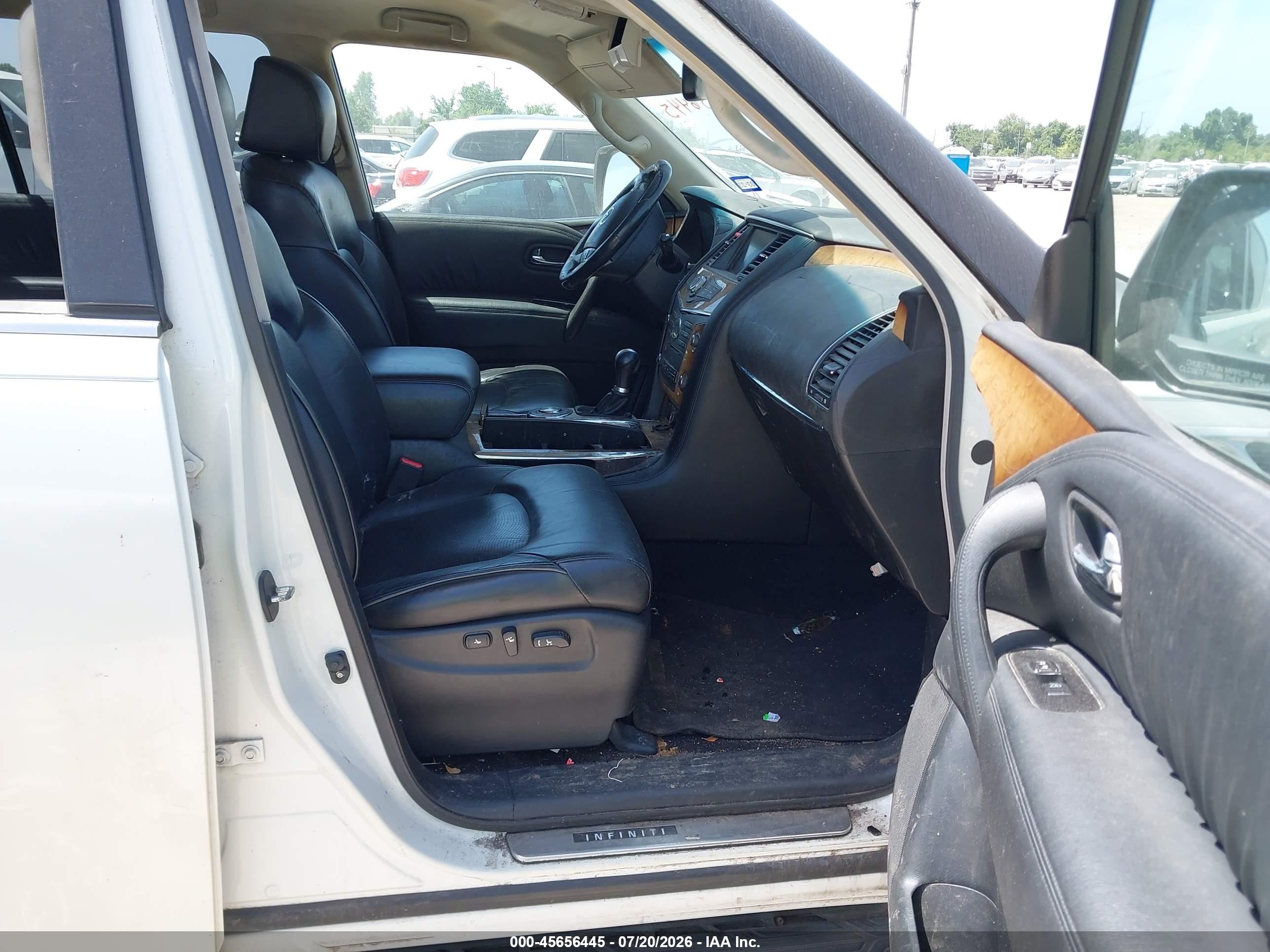 2011 Infiniti Qx56   White vin: JN8AZ2ND4B9701001