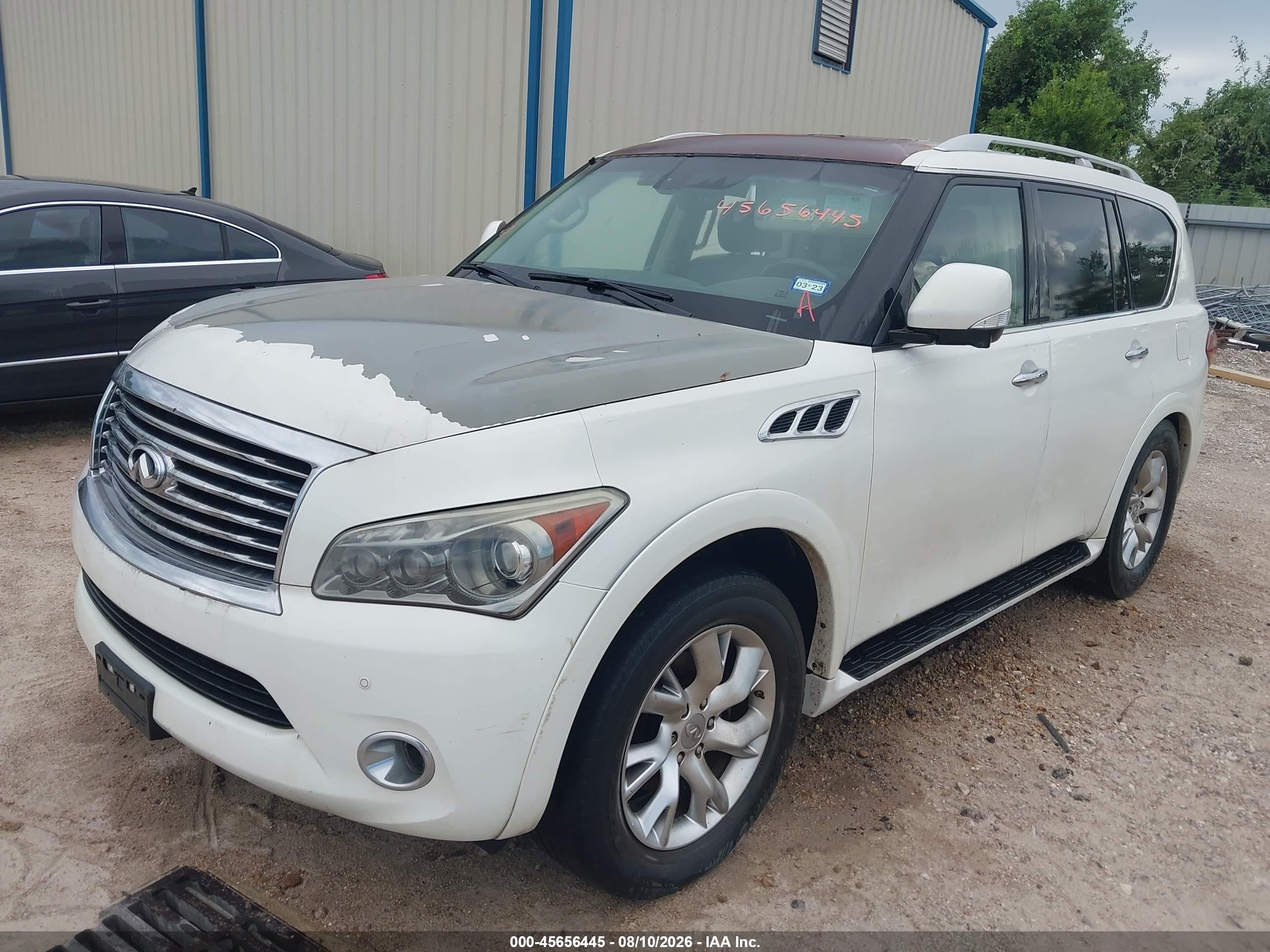 2011 Infiniti Qx56   White vin: JN8AZ2ND4B9701001