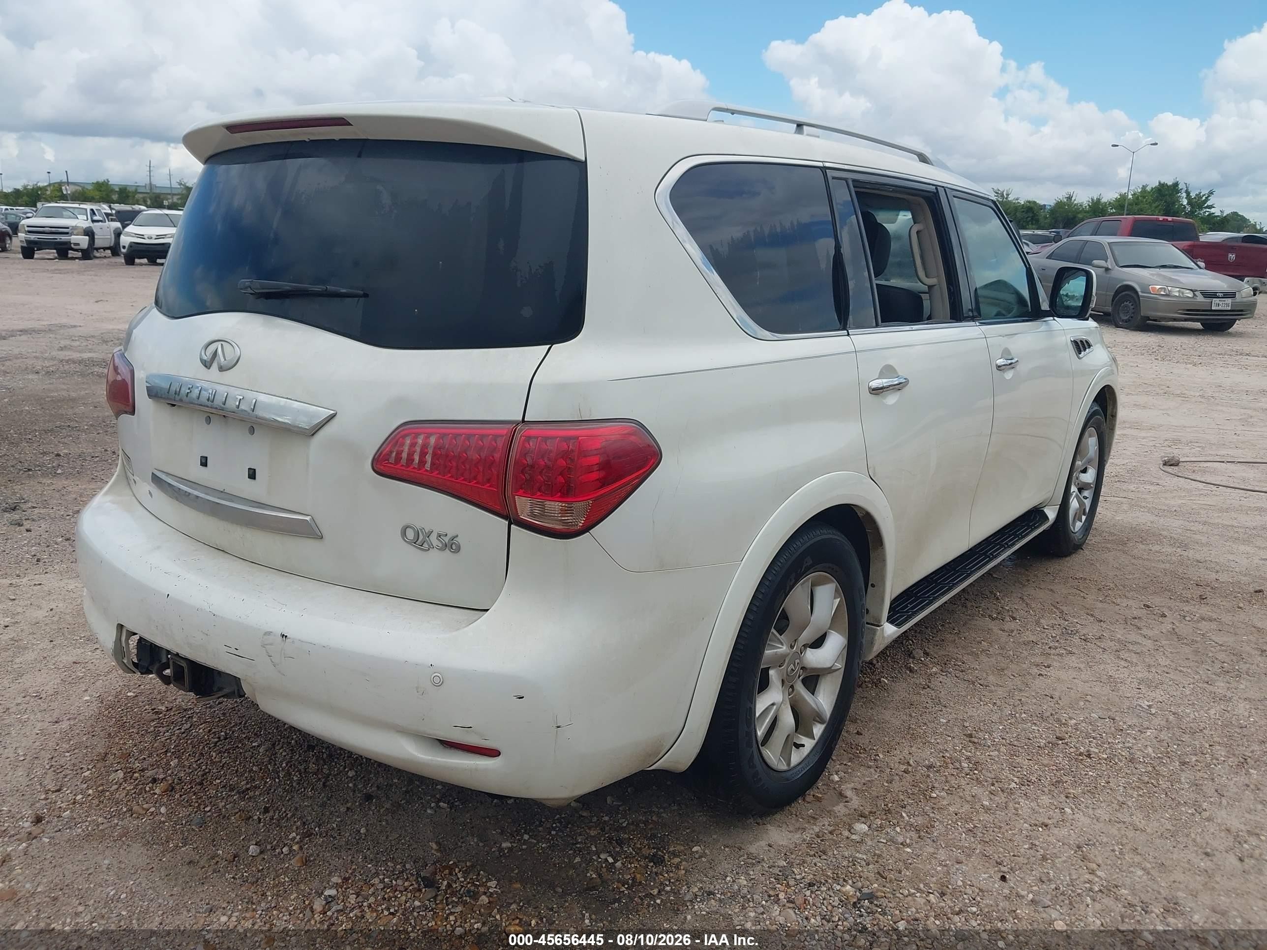 2011 Infiniti Qx56   White vin: JN8AZ2ND4B9701001