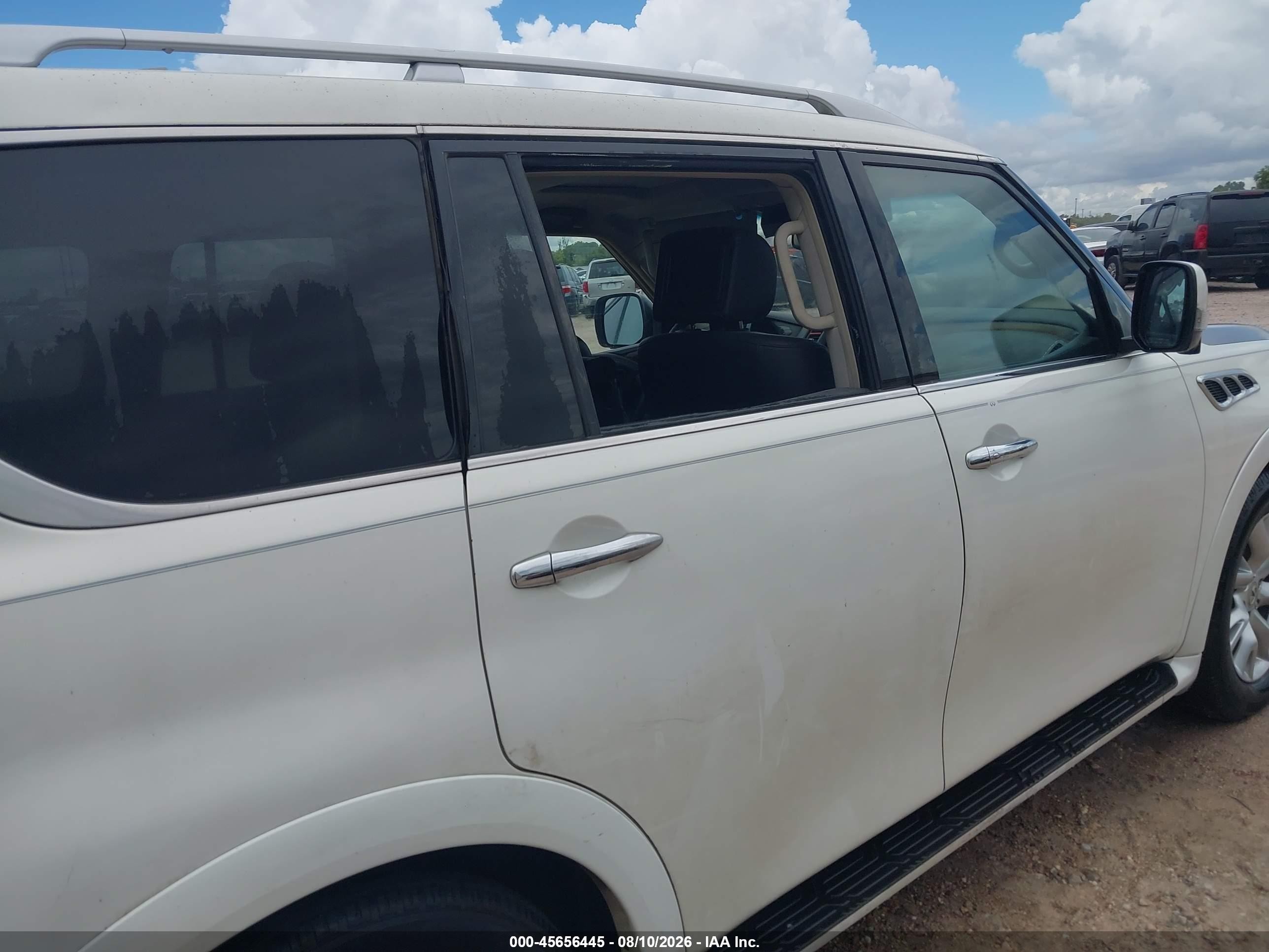 2011 Infiniti Qx56   White vin: JN8AZ2ND4B9701001