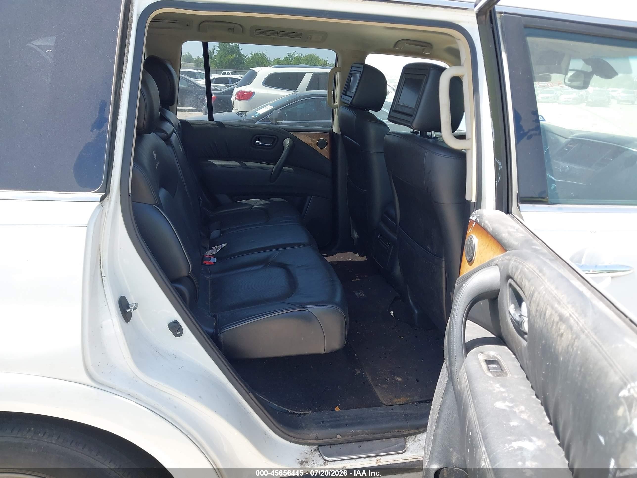 2011 Infiniti Qx56   White vin: JN8AZ2ND4B9701001