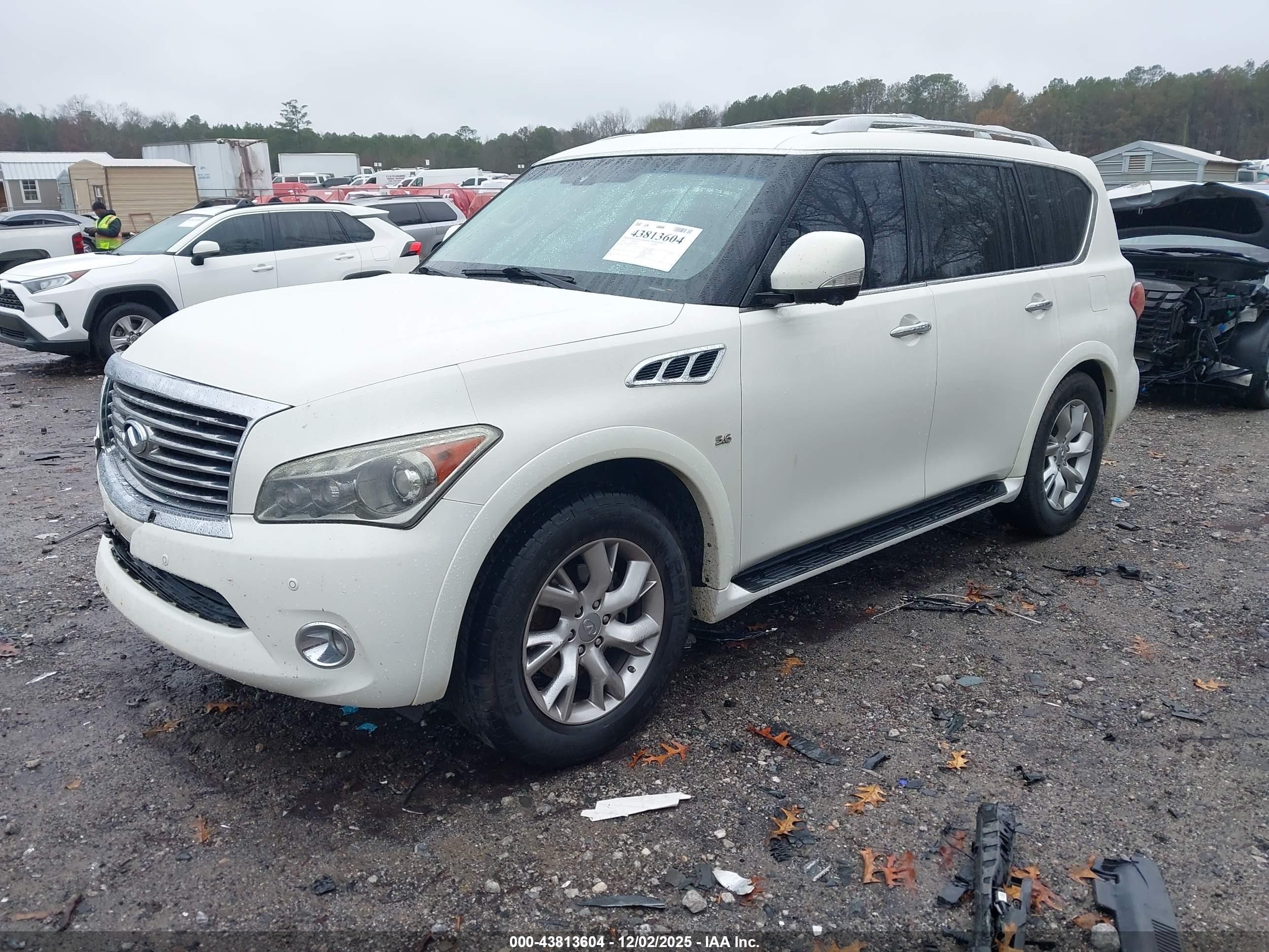 2014 Infiniti Qx80   Белый vin: JN8AZ2ND4E9750736