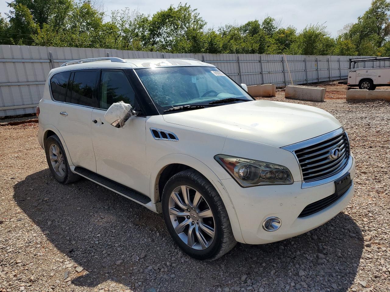2012 Infiniti Qx56 Base White vin: JN8AZ2ND5C9716690