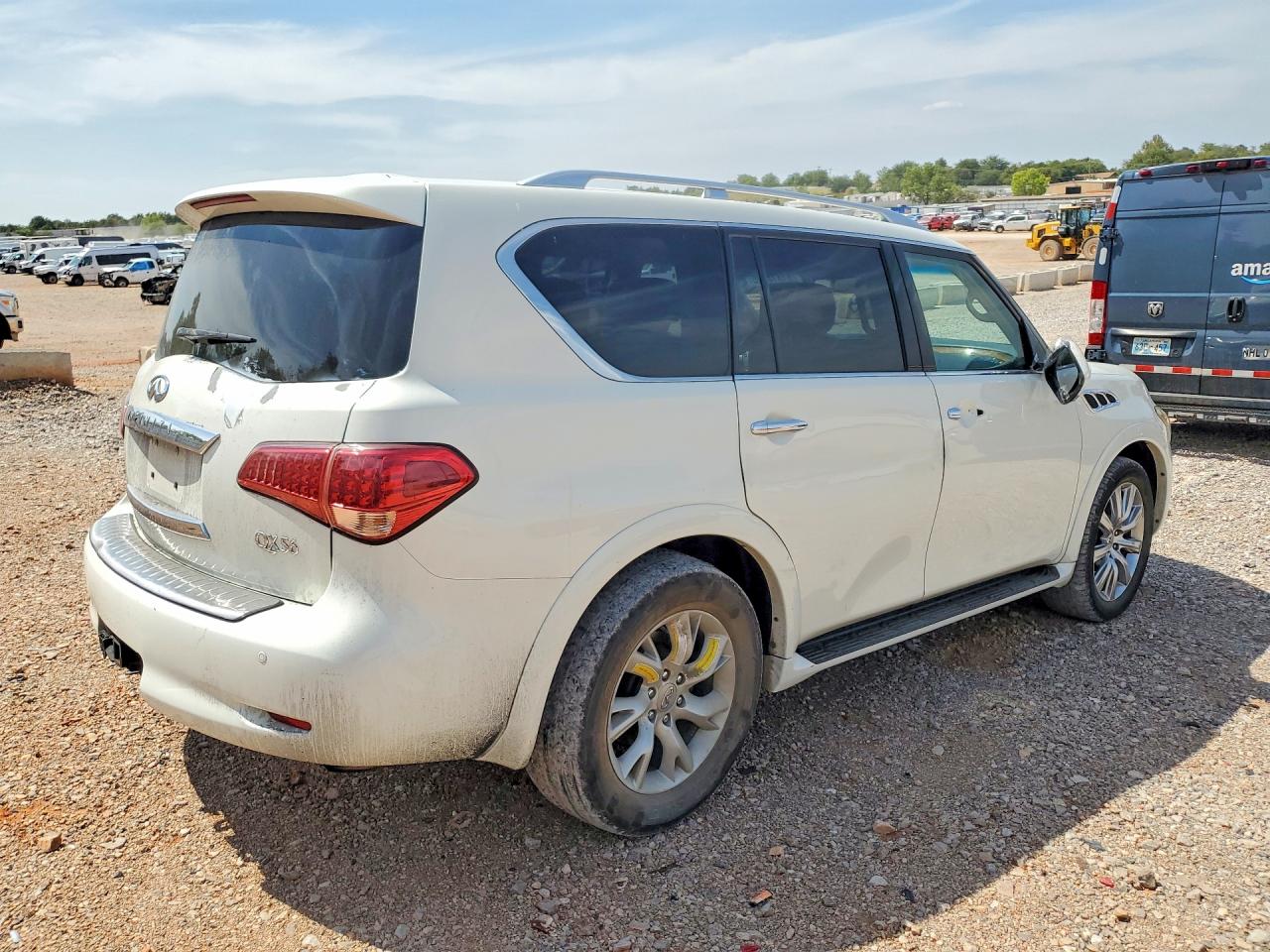 2012 Infiniti Qx56 Base White vin: JN8AZ2ND5C9716690
