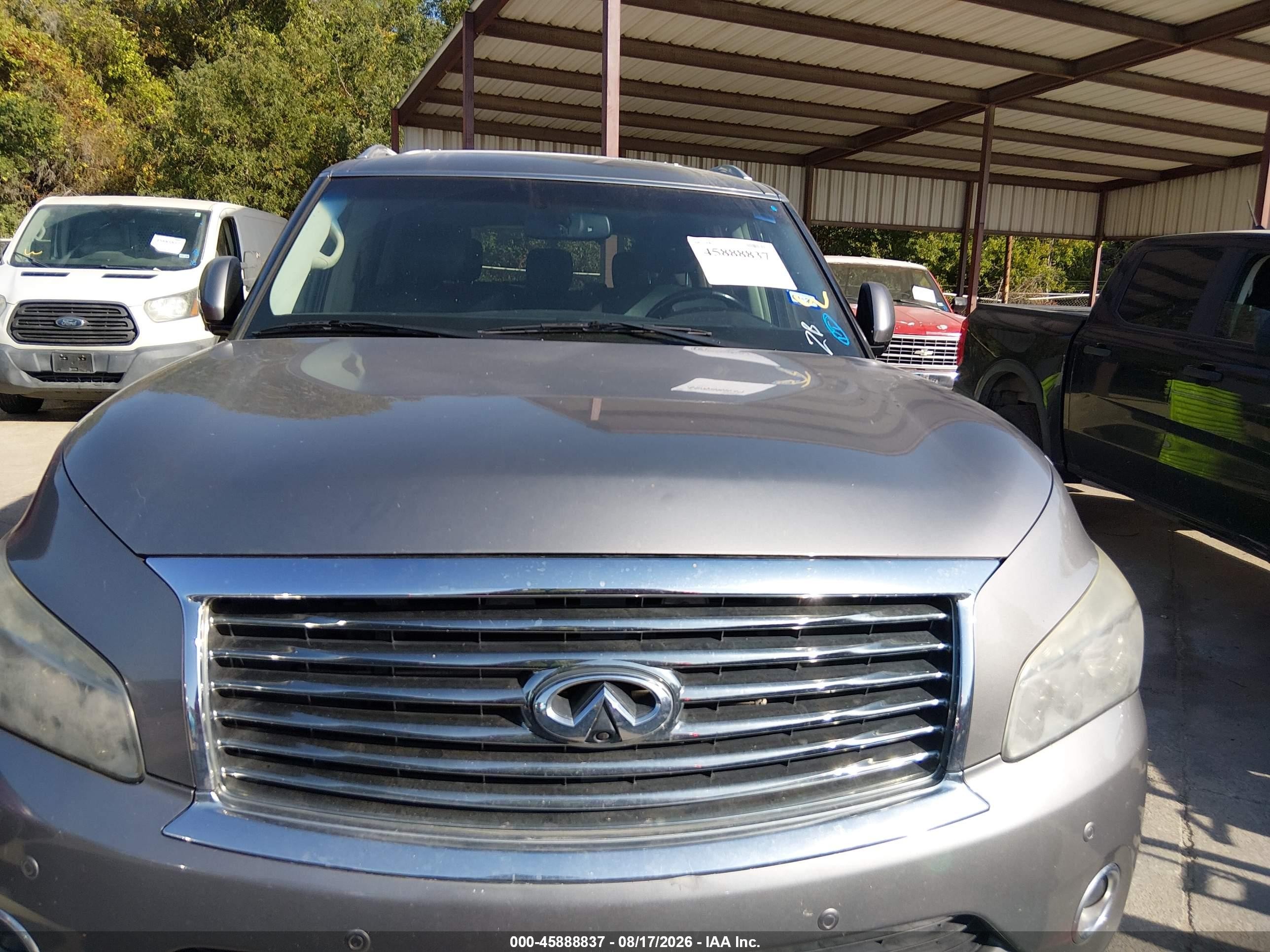 2014 Infiniti Qx80   Gray vin: JN8AZ2ND6E9750298