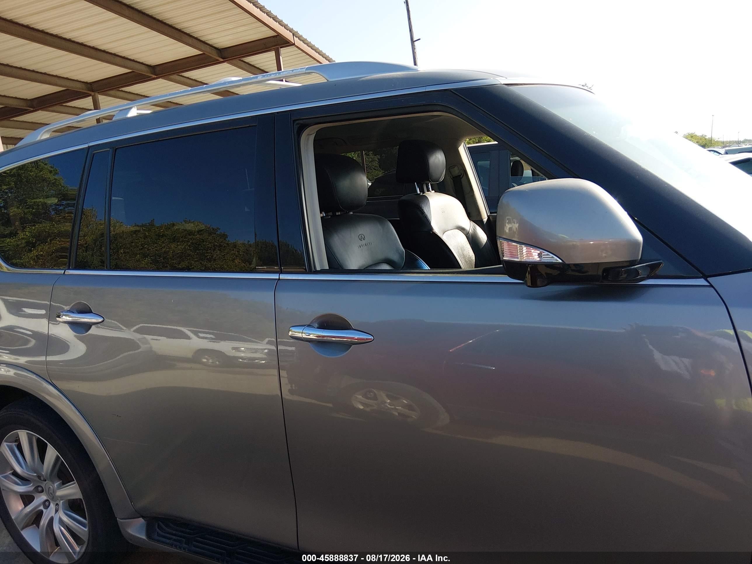 2014 Infiniti Qx80   Gray vin: JN8AZ2ND6E9750298