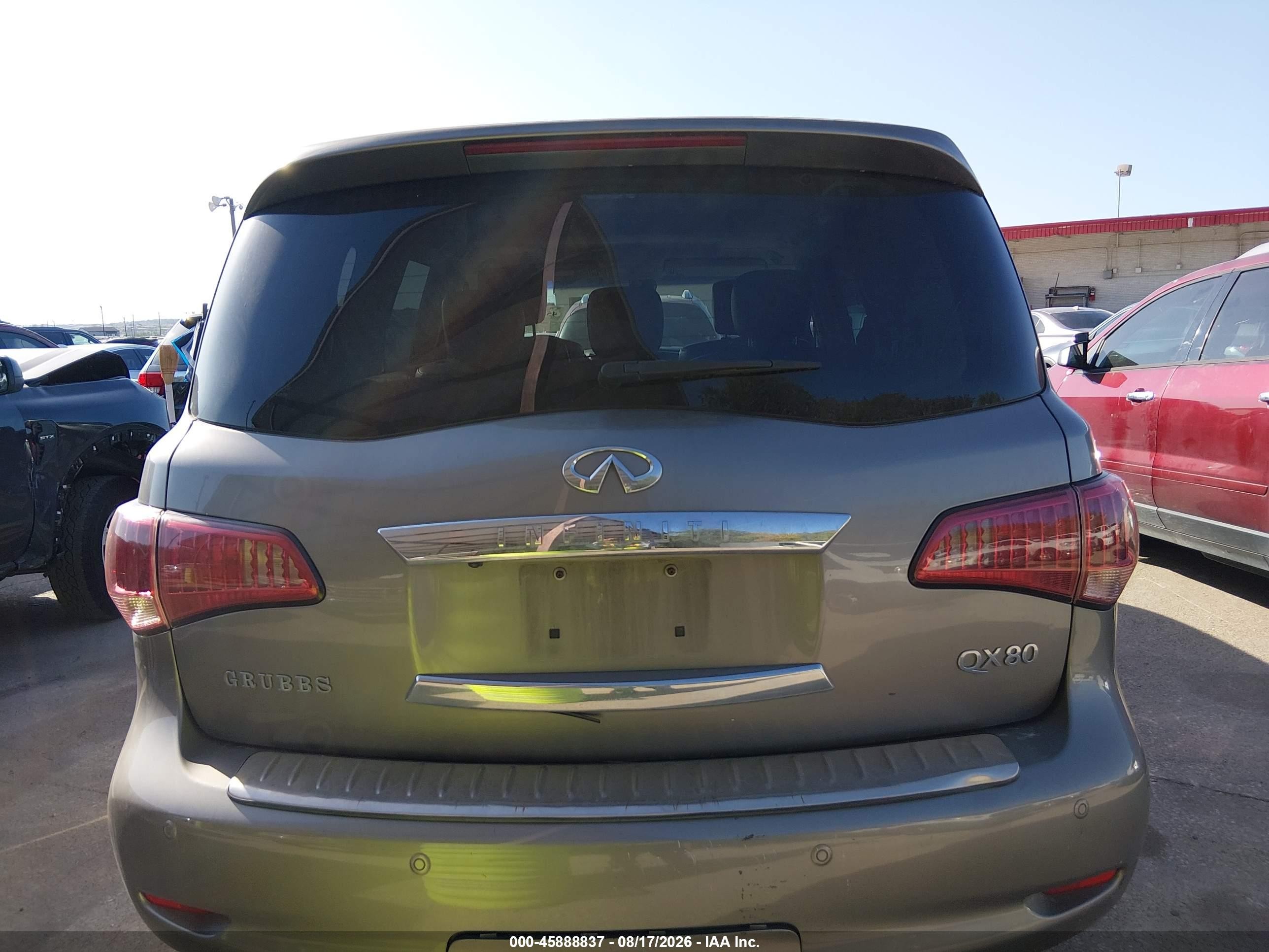 2014 Infiniti Qx80   Gray vin: JN8AZ2ND6E9750298