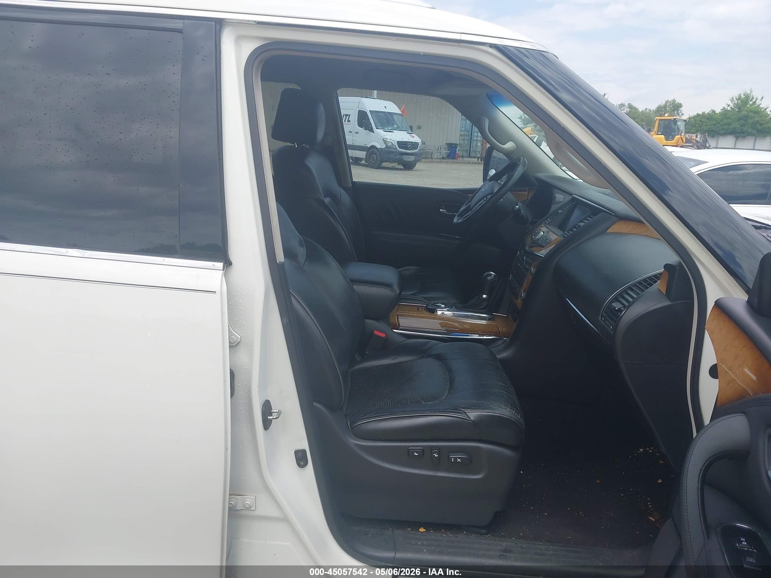 2012 Infiniti Qx56   White vin: JN8AZ2ND7C9715346