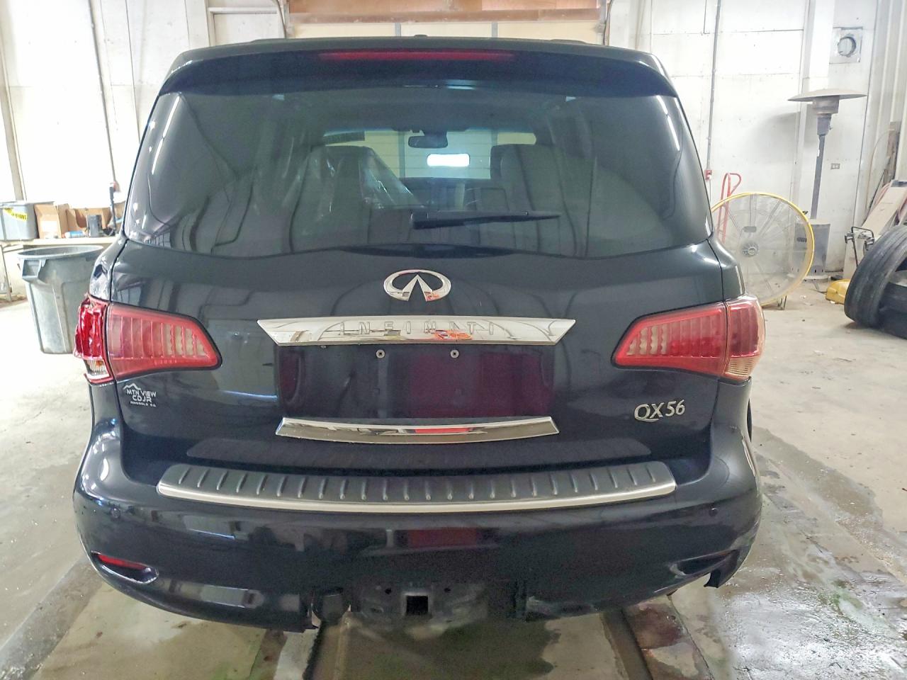 2012 Infiniti Qx56 Base Черный vin: JN8AZ2ND7C9716237