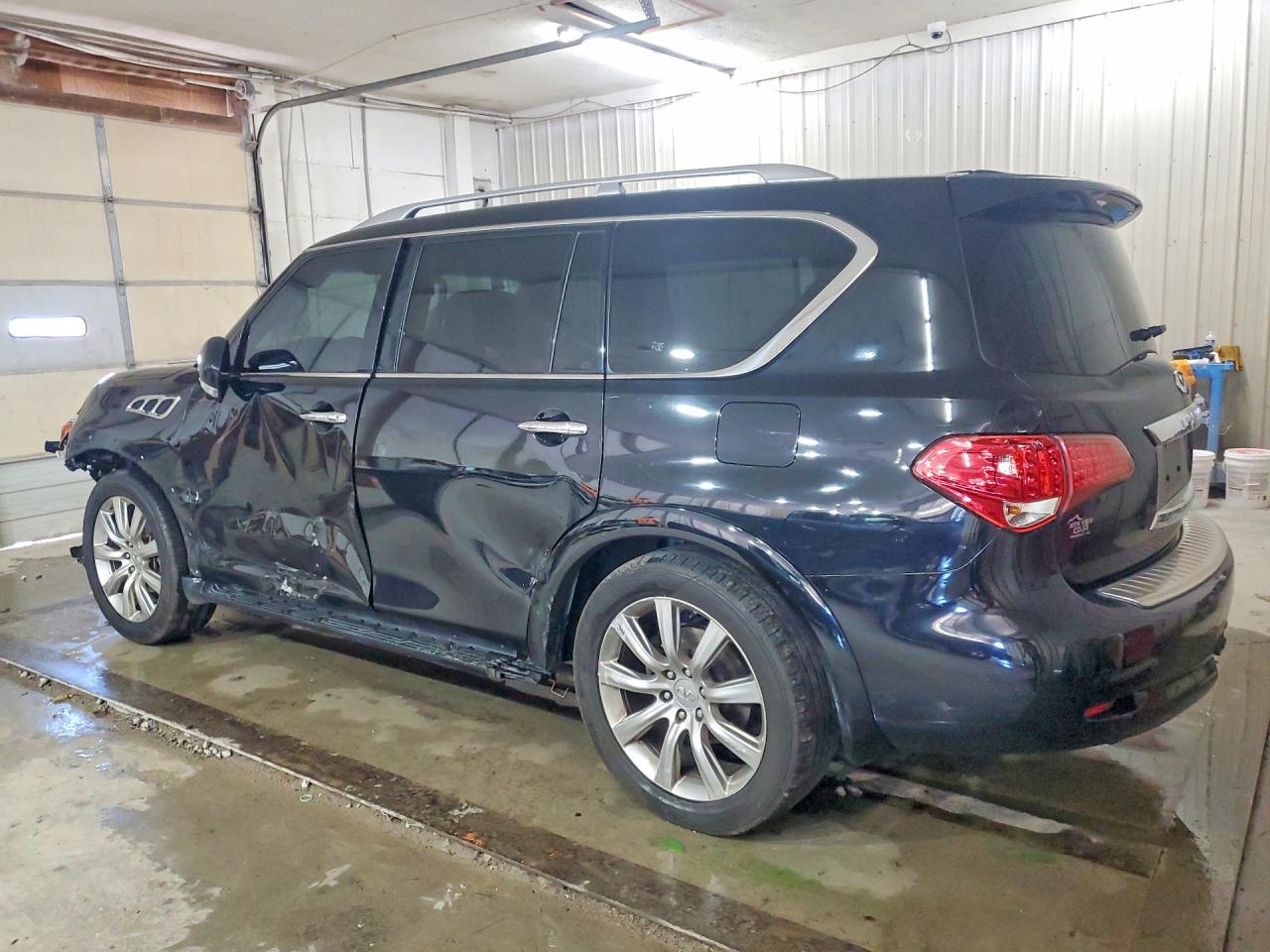 2012 Infiniti Qx56 Base Черный vin: JN8AZ2ND7C9716237
