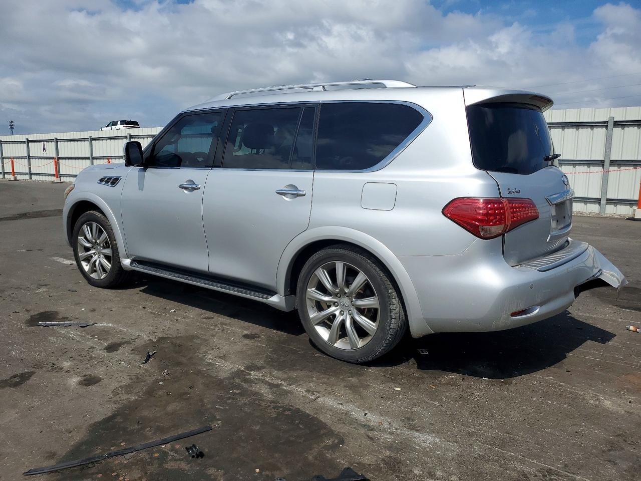 2012 Infiniti Qx56 Base Silver vin: JN8AZ2ND7C9716576