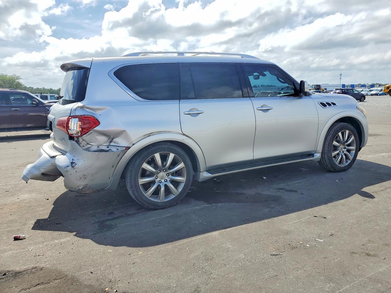 2012 Infiniti Qx56 Base Silver vin: JN8AZ2ND7C9716576