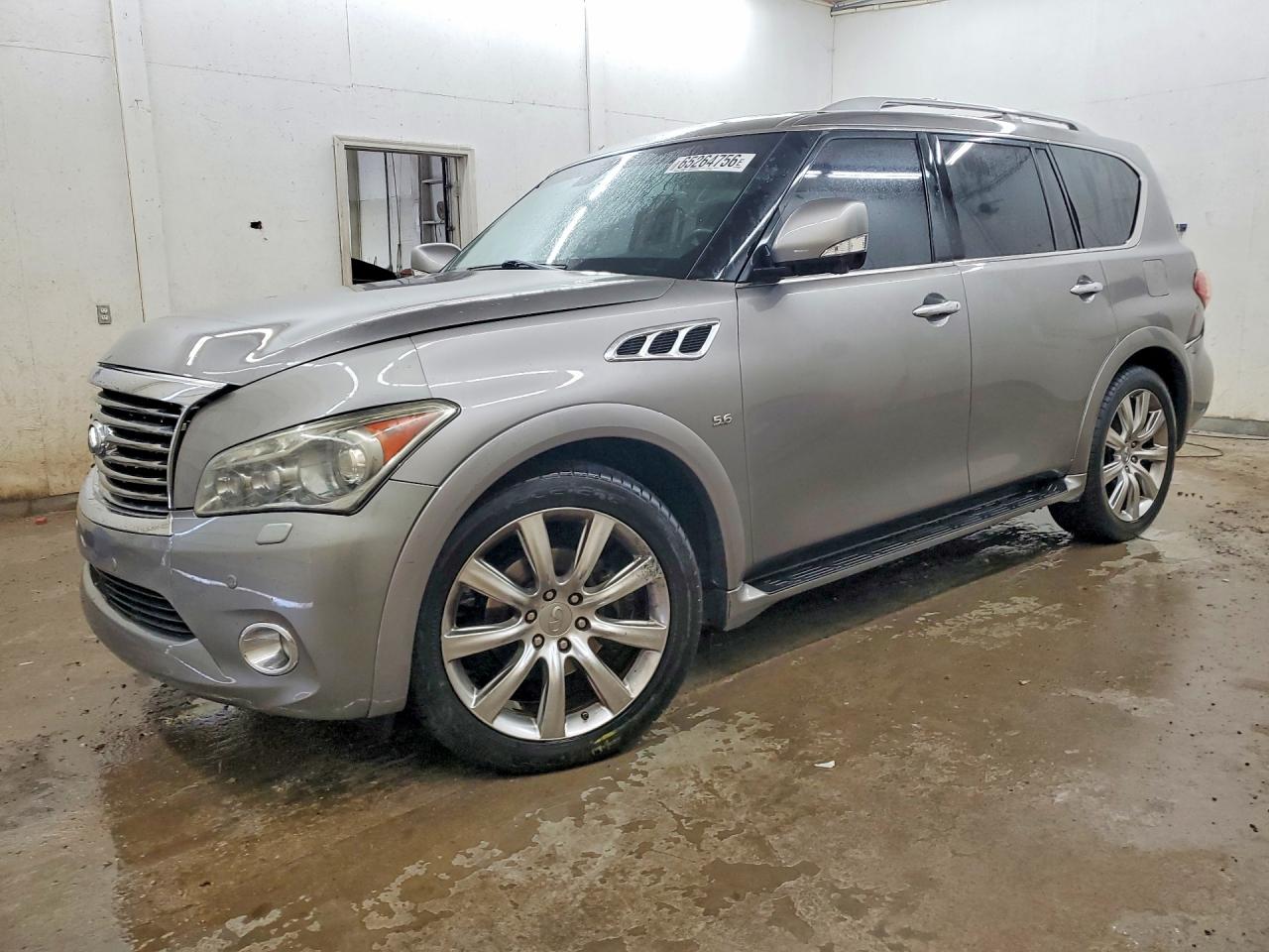 2014 Infiniti Qx80 Base Gray vin: JN8AZ2ND7E9750603