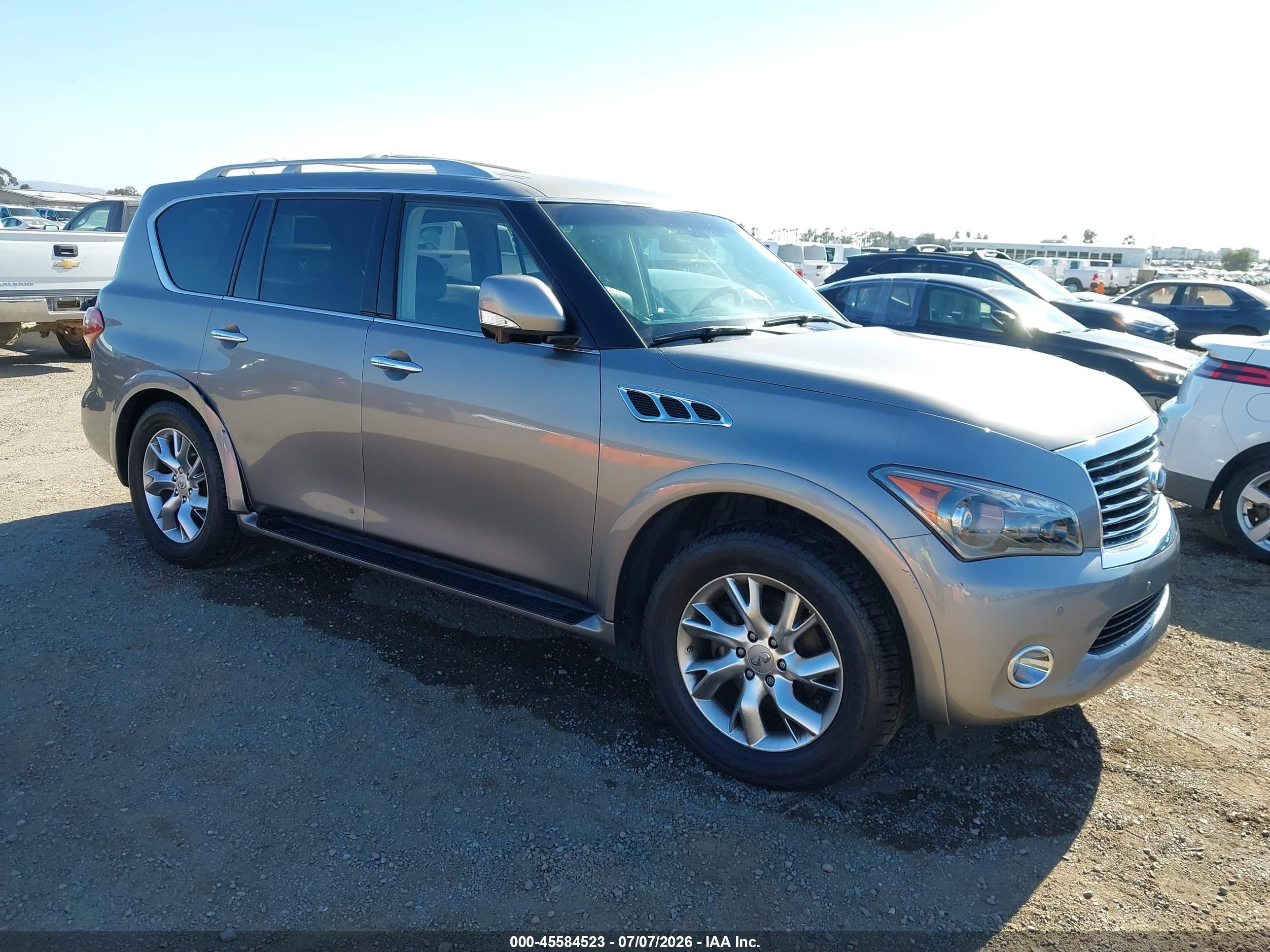 2013 Infiniti Qx56   Gray vin: JN8AZ2ND8D9750155