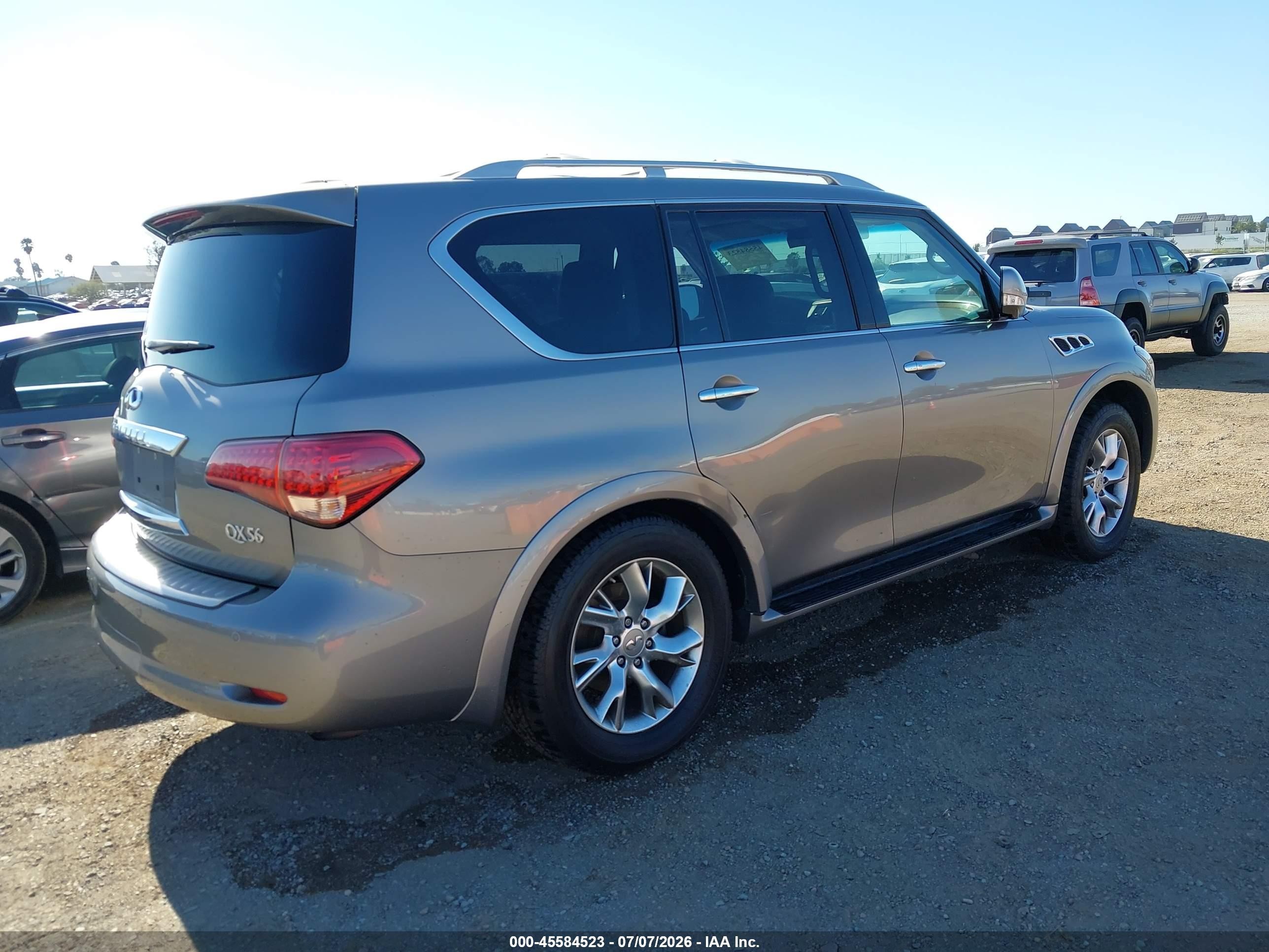 2013 Infiniti Qx56   Gray vin: JN8AZ2ND8D9750155