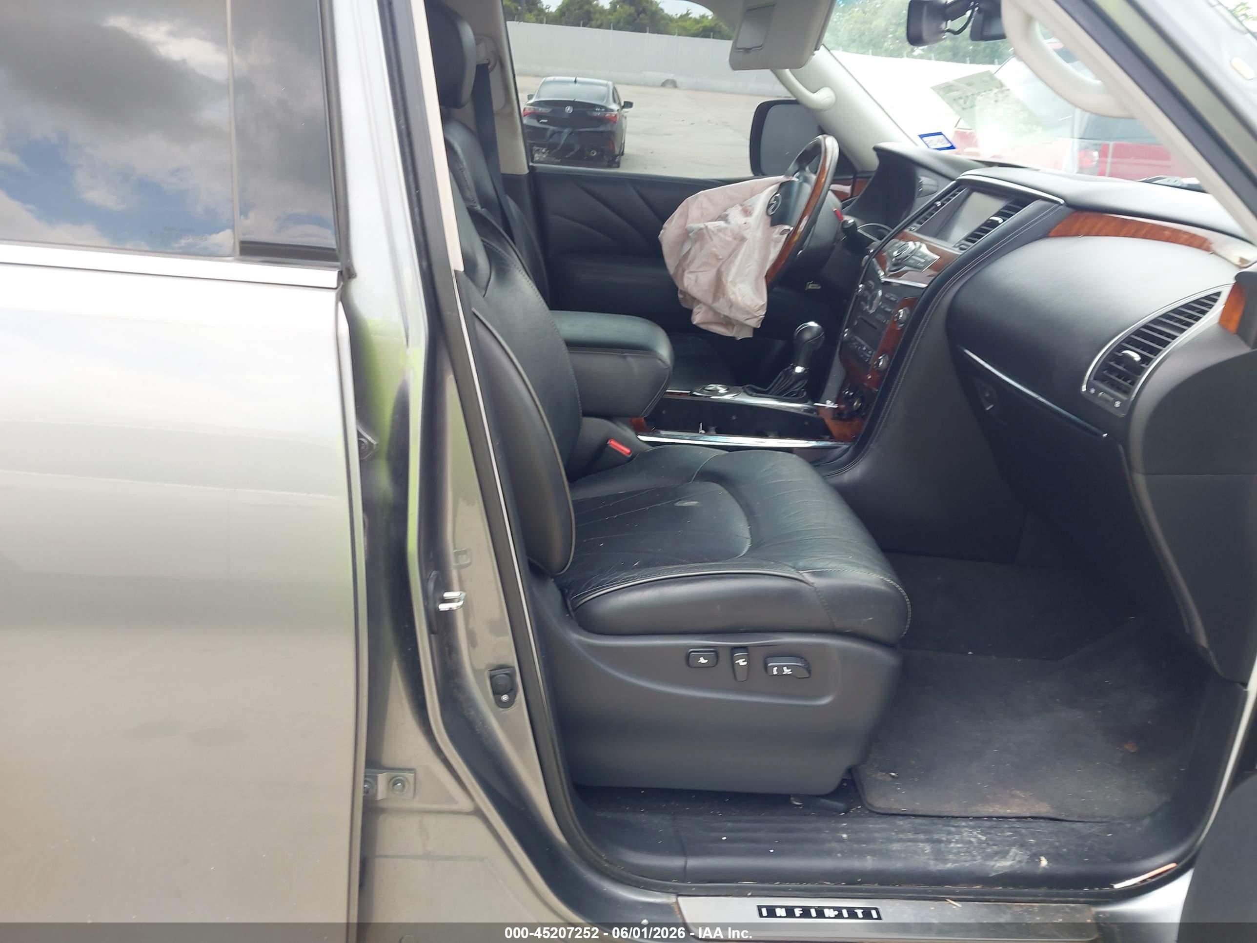 2015 Infiniti Qx80 Gray vin: JN8AZ2ND9F9770224
