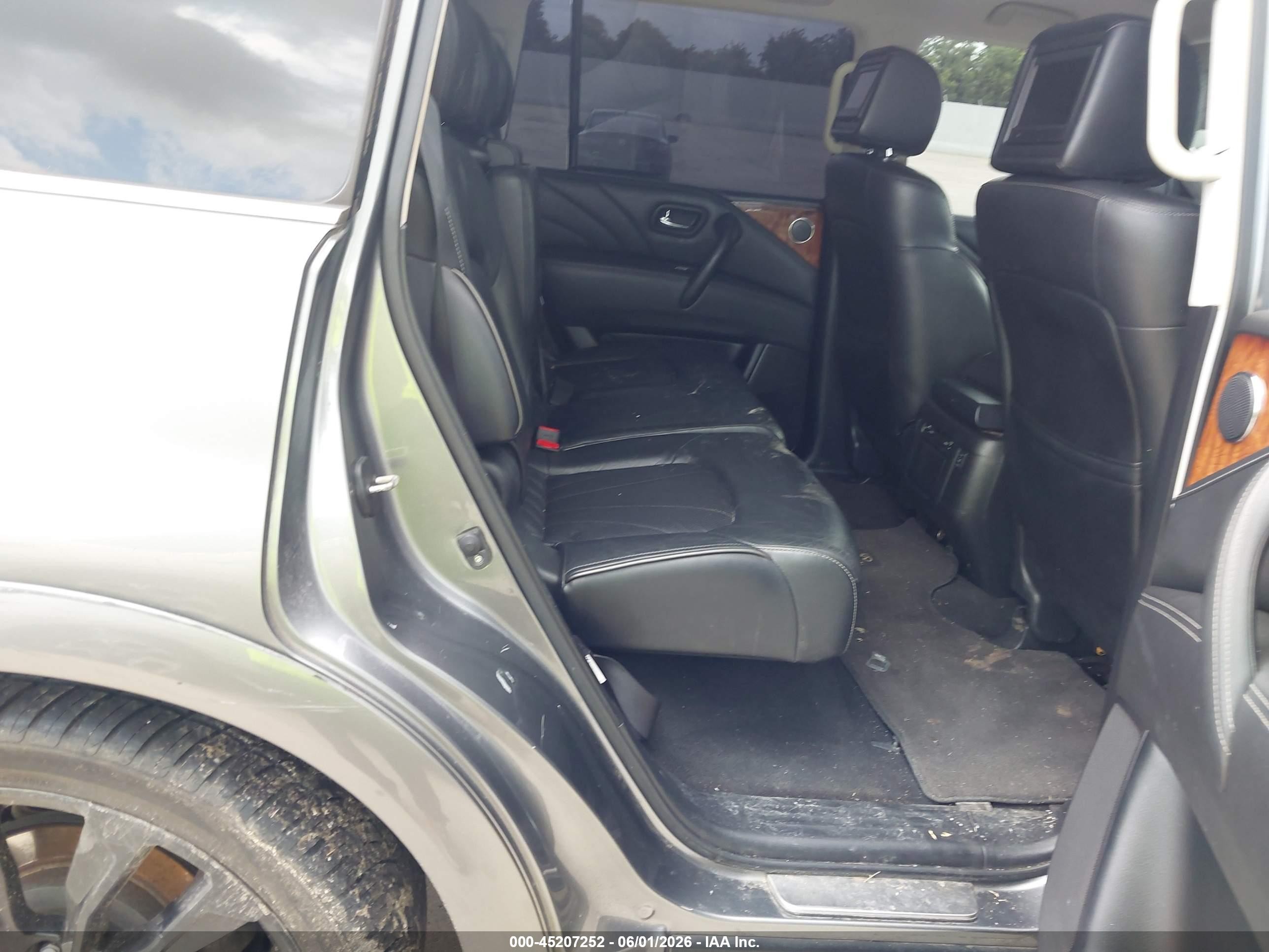 2015 Infiniti Qx80 Gray vin: JN8AZ2ND9F9770224