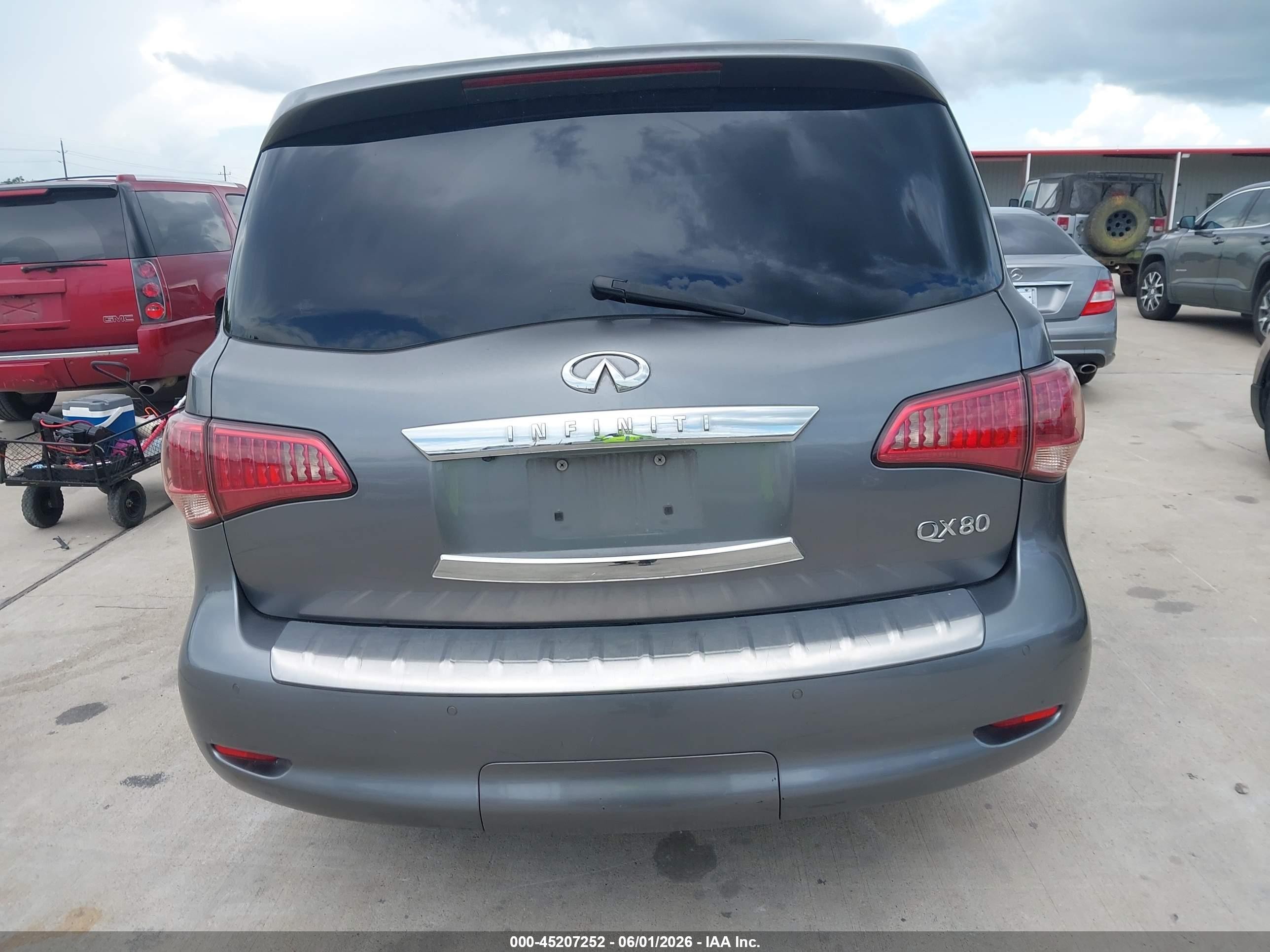 2015 Infiniti Qx80 Gray vin: JN8AZ2ND9F9770224