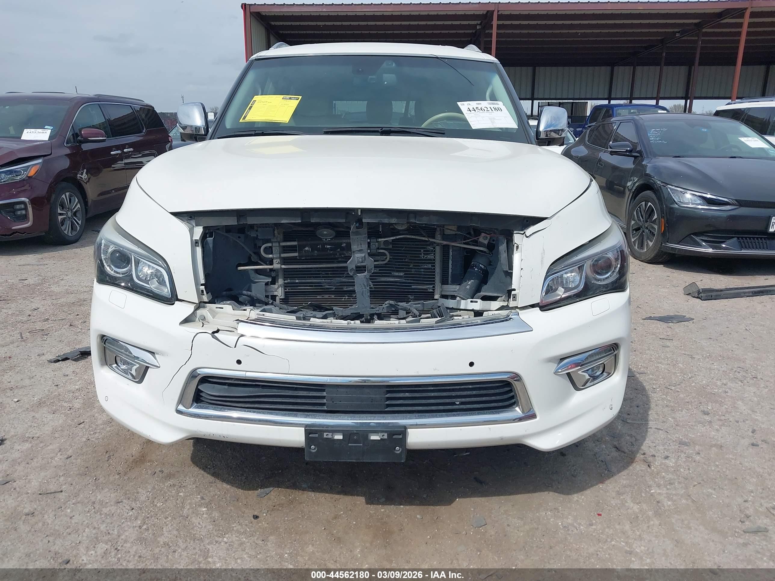 2015 Infiniti Qx80   White vin: JN8AZ2ND9F9770269