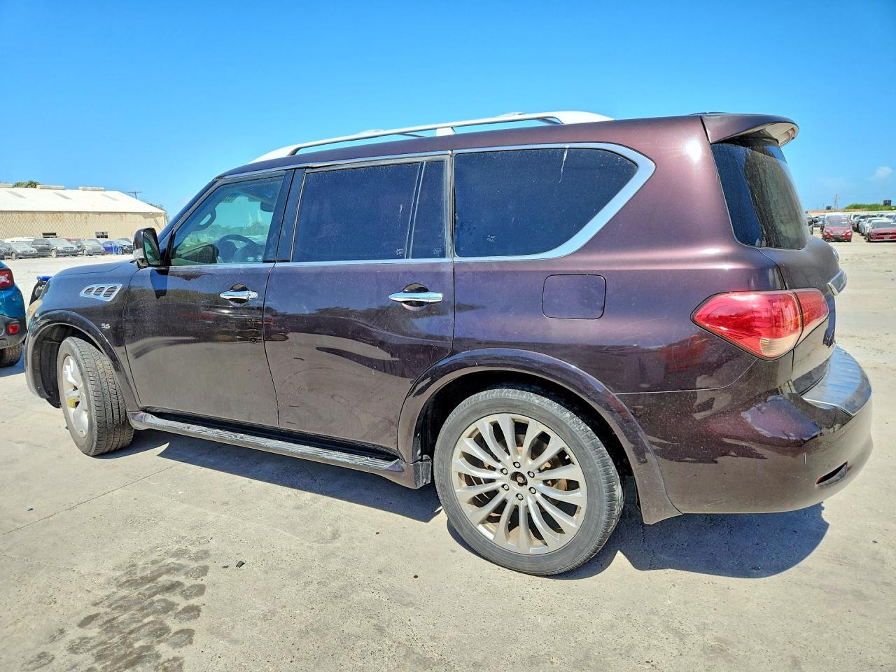 2015 Infiniti Qx80 Base Maroon vin: JN8AZ2ND9F9770336