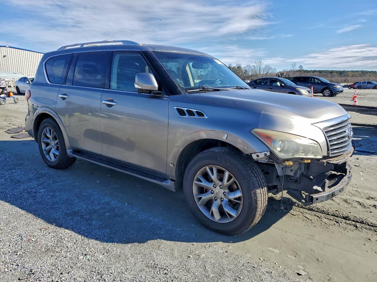 2012 Infiniti Qx56 Silver vin: JN8AZ2NDXC9715146