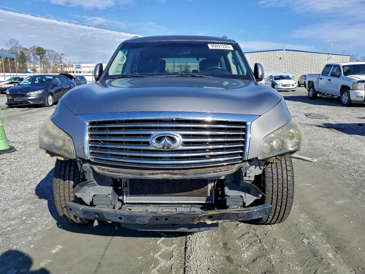 2012 Infiniti Qx56 Silver vin: JN8AZ2NDXC9715146