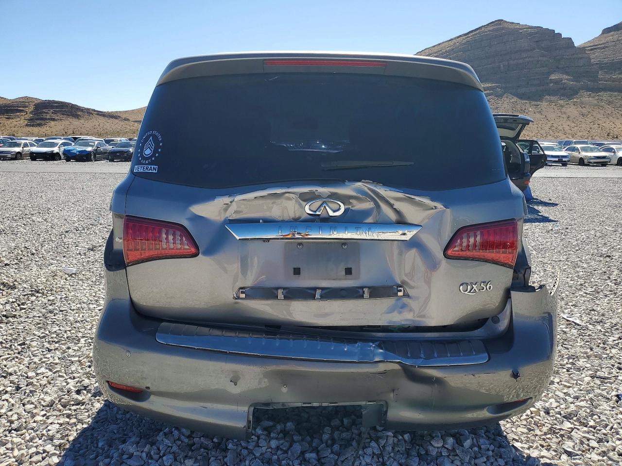 2012 Infiniti Qx56 Base Gray vin: JN8AZ2NDXC9715177
