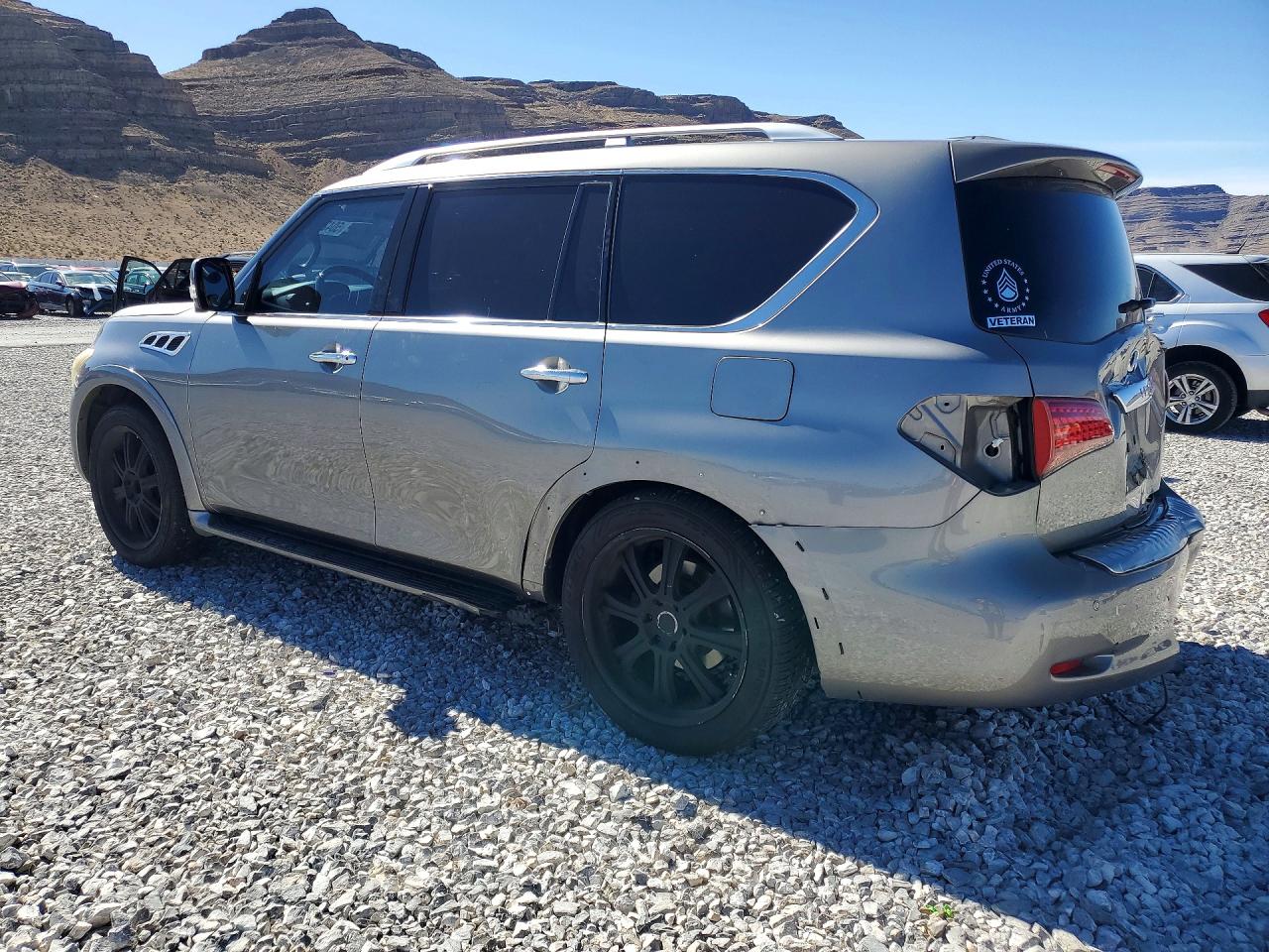2012 Infiniti Qx56 Base Gray vin: JN8AZ2NDXC9715177