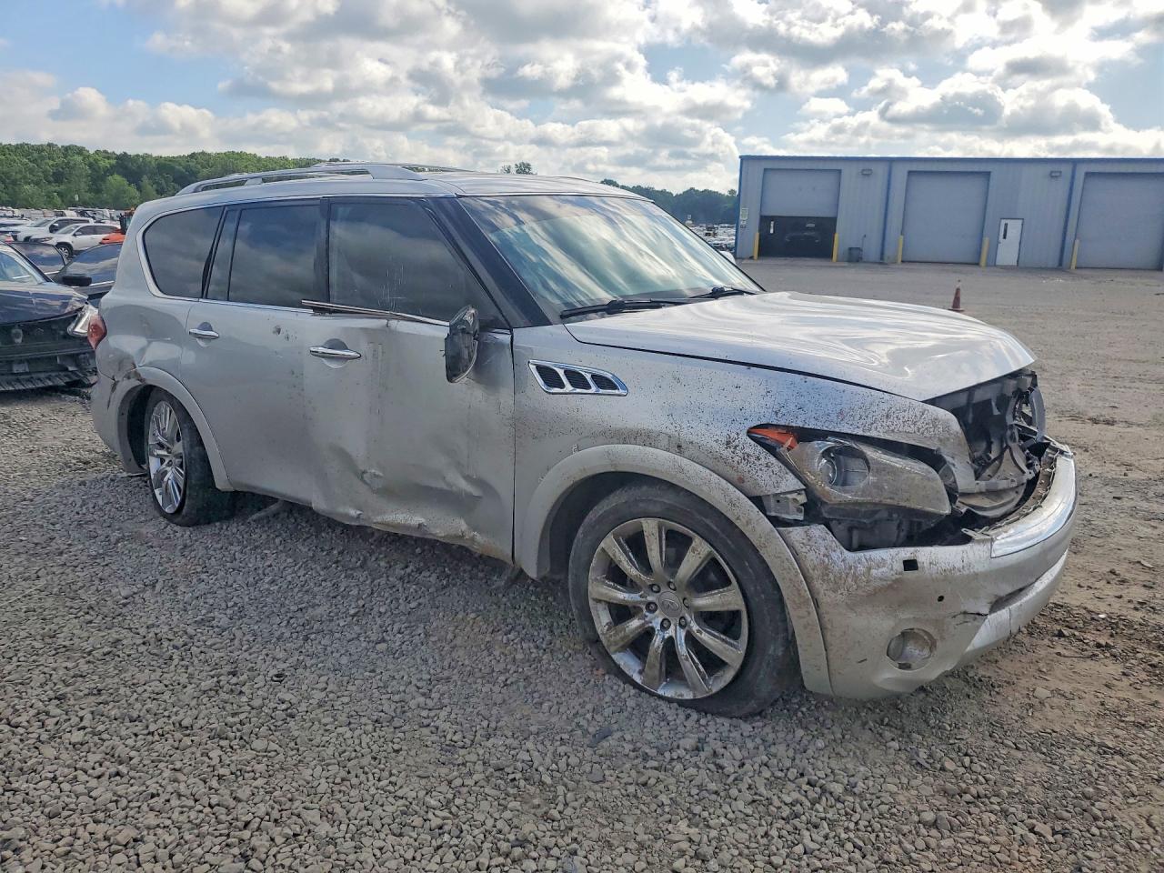 2011 Infiniti Qx56 Base Silver vin: JN8AZ2NE0B9007348