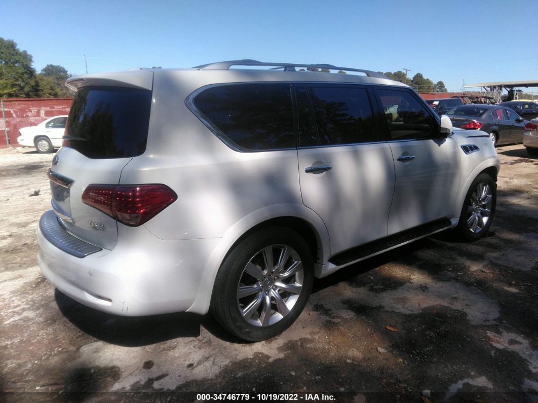 2013 Infiniti Qx56 White vin: JN8AZ2NE0D9060621