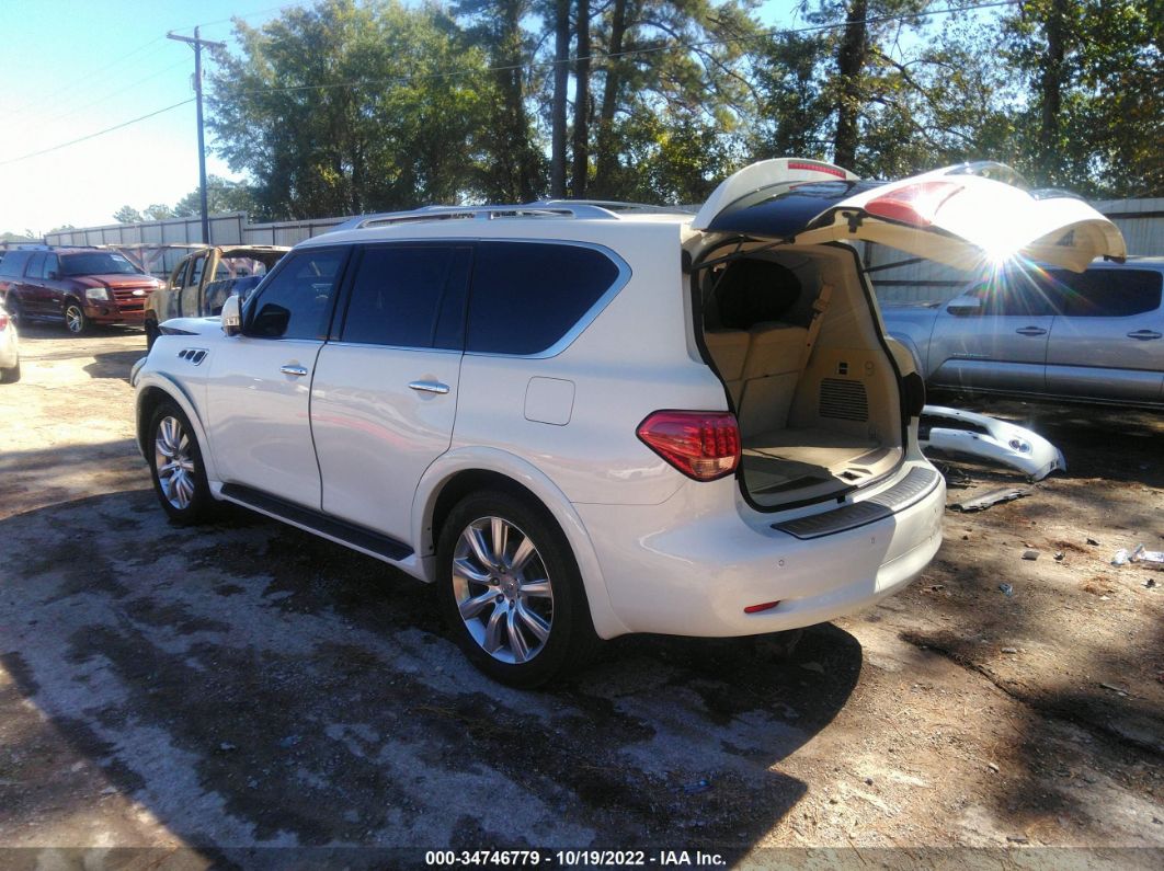 2013 Infiniti Qx56 White vin: JN8AZ2NE0D9060621