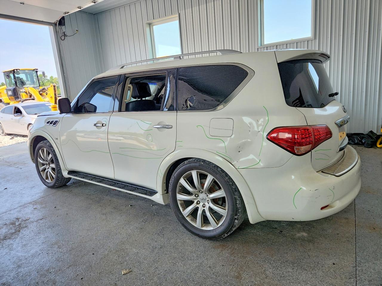 2014 Infiniti Qx80 Base White vin: JN8AZ2NE0E9064301