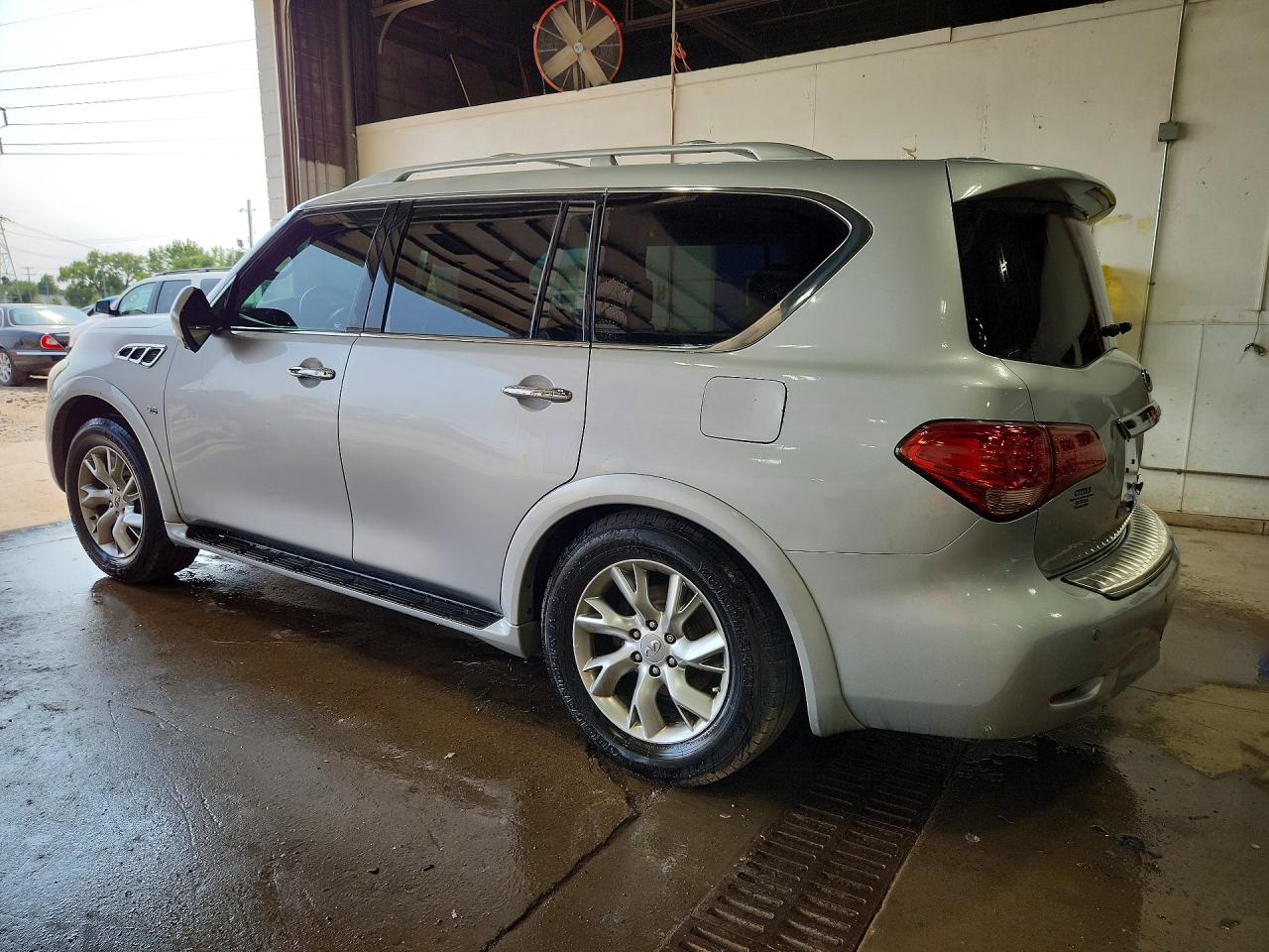 2014 Infiniti Qx80 Base Silver vin: JN8AZ2NE0E9067232