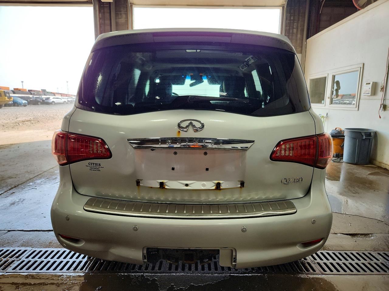 2014 Infiniti Qx80 Base Silver vin: JN8AZ2NE0E9067232