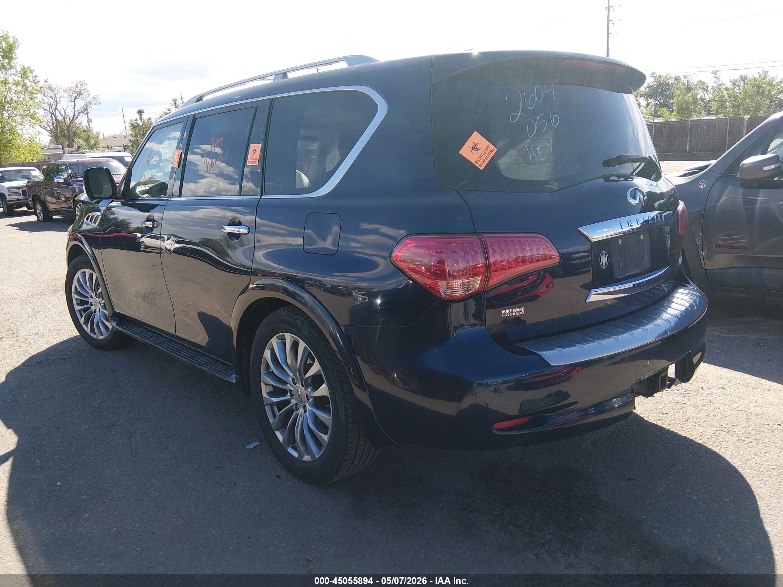 2015 Infiniti Qx80 Black vin: JN8AZ2NE0F9080550