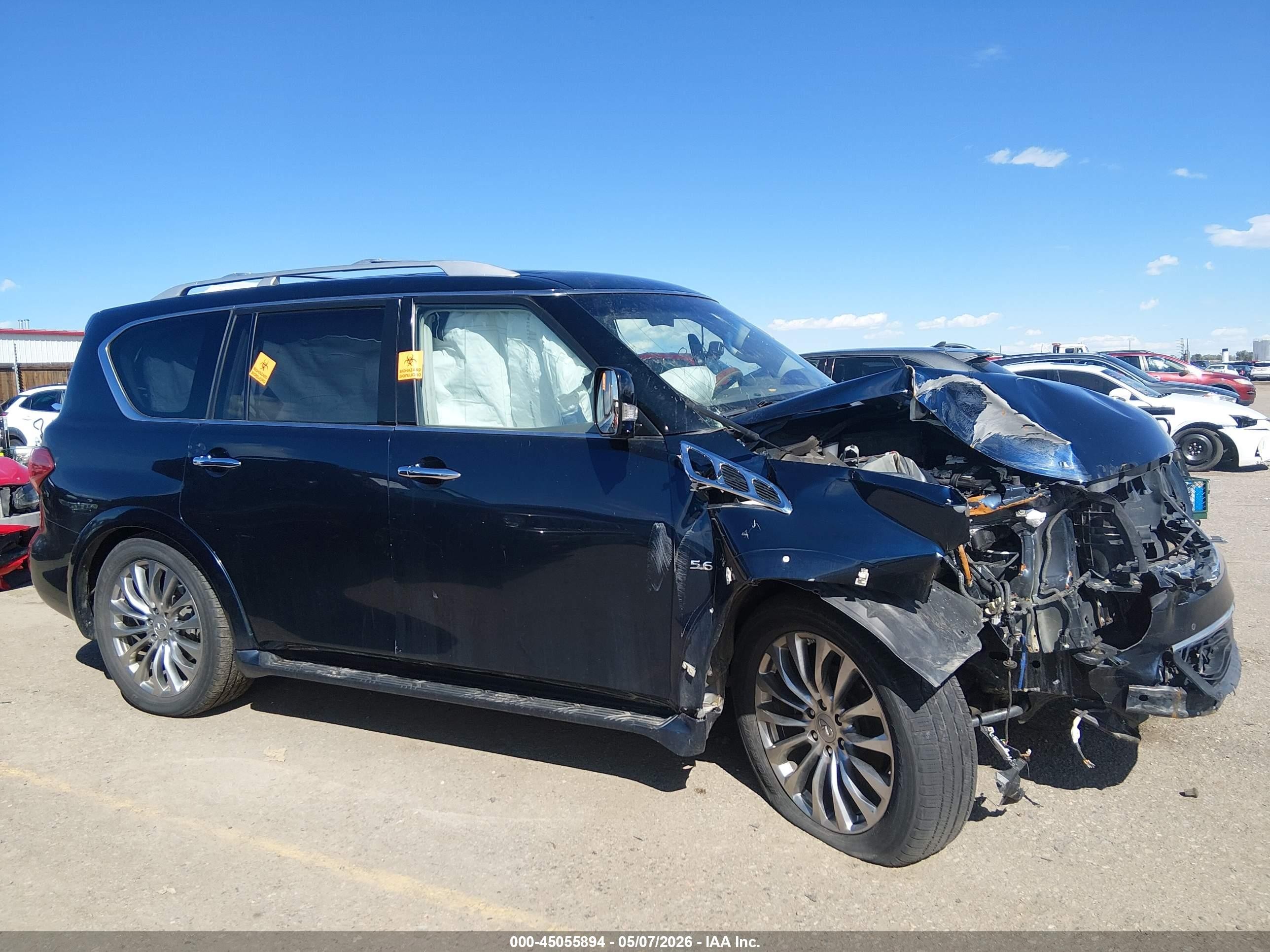 2015 Infiniti Qx80 Black vin: JN8AZ2NE0F9080550