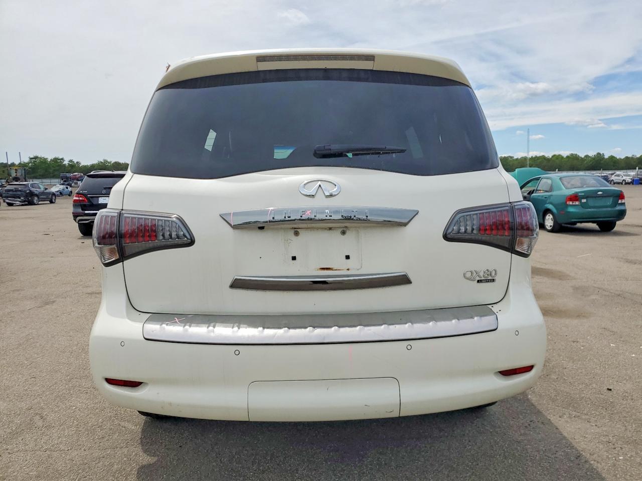 2015 Infiniti Qx80 Base White vin: JN8AZ2NE0F9082279