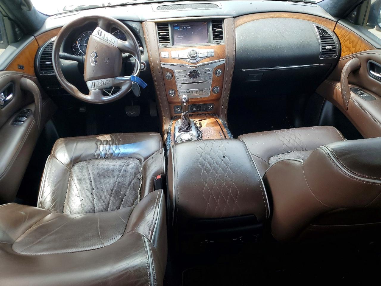 2015 Infiniti Qx80 Base White vin: JN8AZ2NE0F9082279
