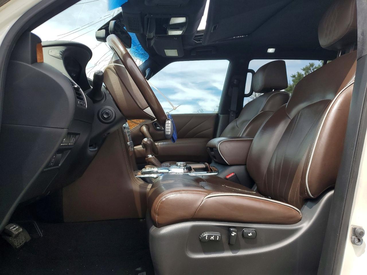 2015 Infiniti Qx80 Base White vin: JN8AZ2NE0F9082279