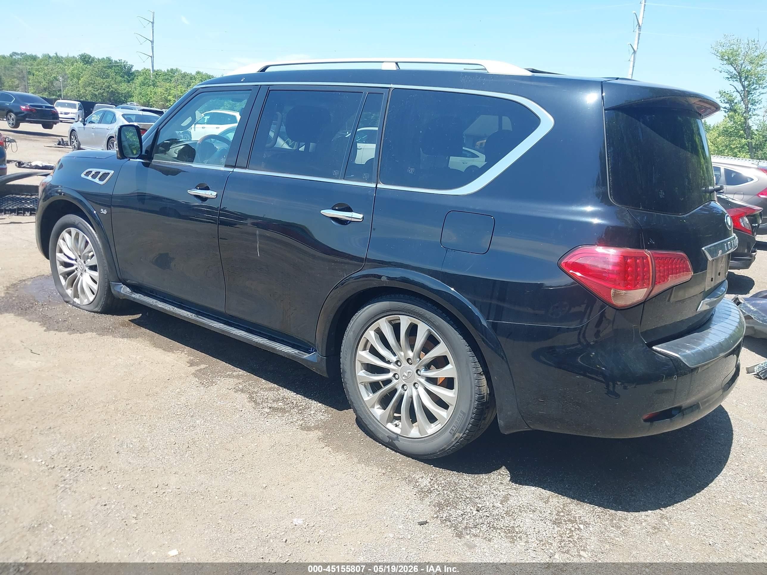 2015 Infiniti Qx80   Black vin: JN8AZ2NE0F9085845