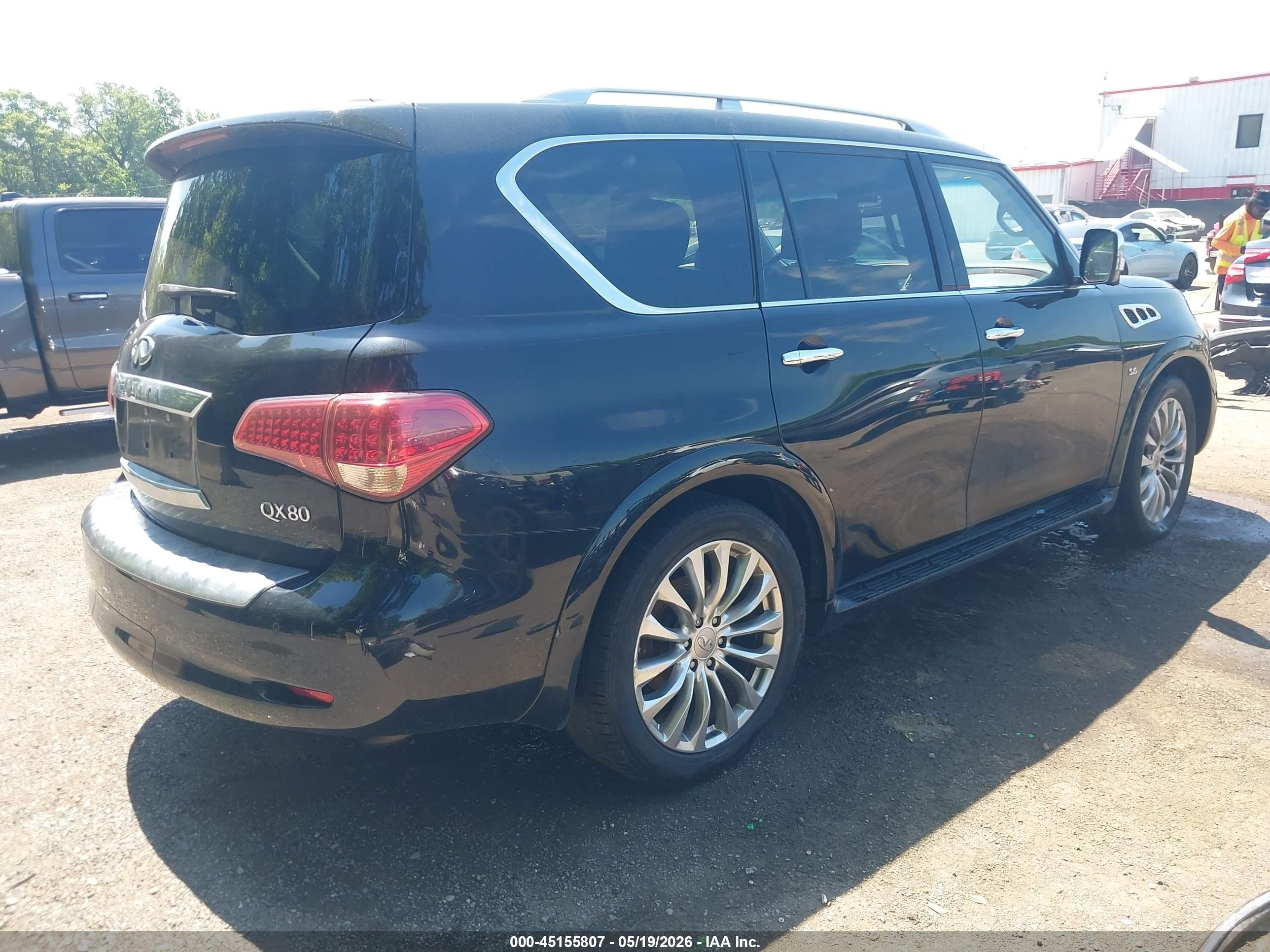 2015 Infiniti Qx80   Black vin: JN8AZ2NE0F9085845