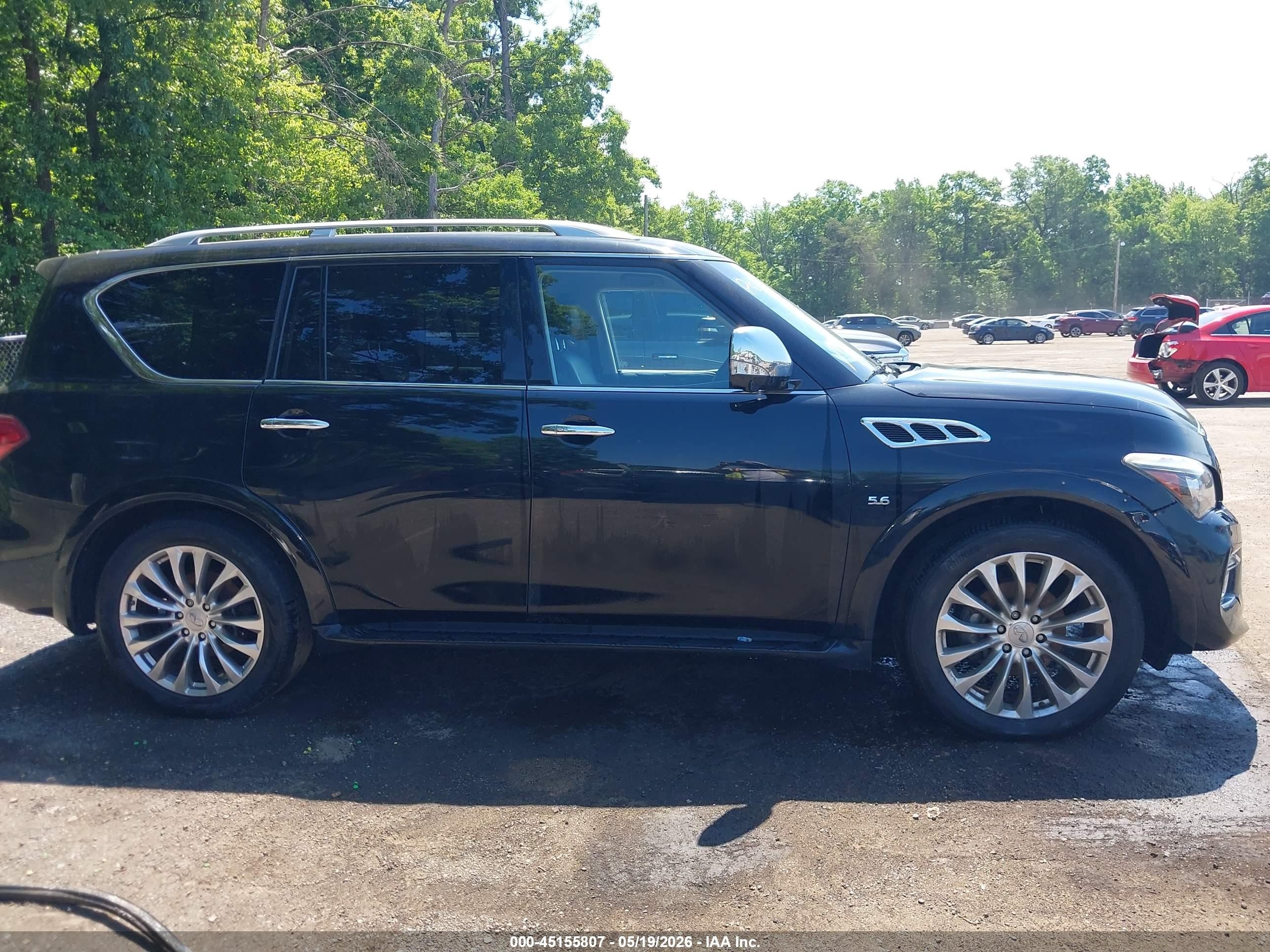 2015 Infiniti Qx80   Black vin: JN8AZ2NE0F9085845