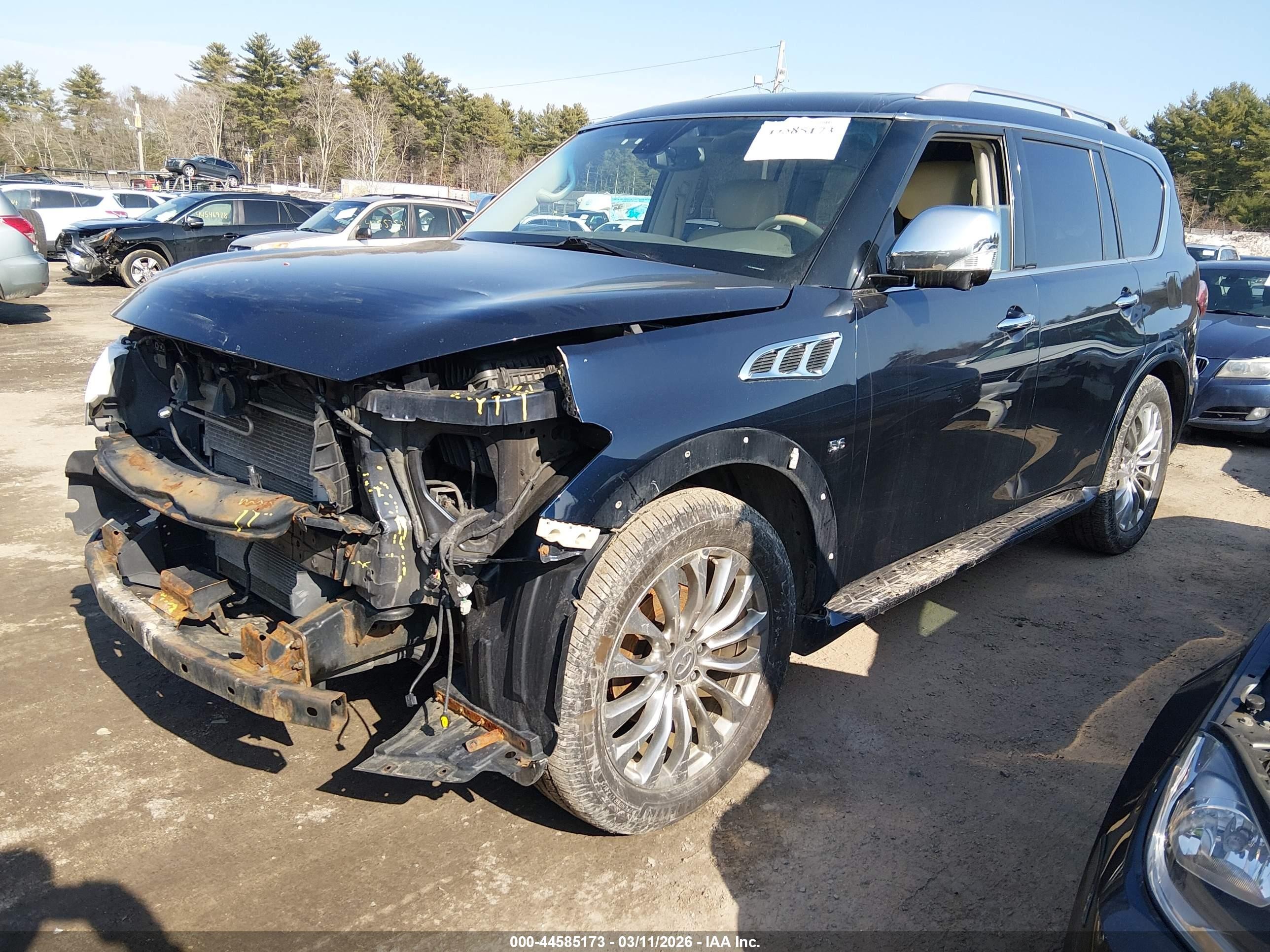 2016 Infiniti Qx80   Black vin: JN8AZ2NE0G9123477
