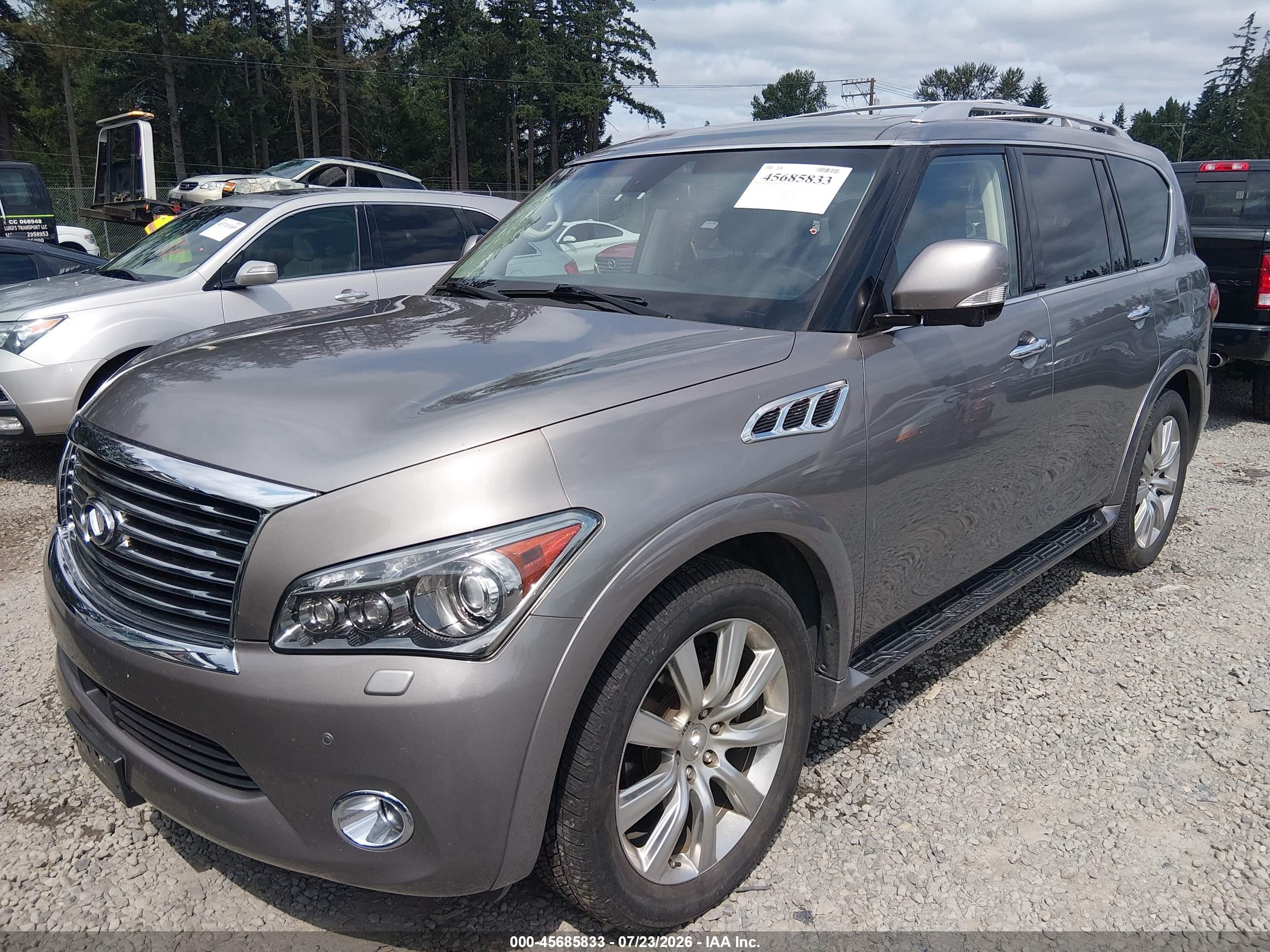 2011 Infiniti Qx56   Gray vin: JN8AZ2NE1B9006368