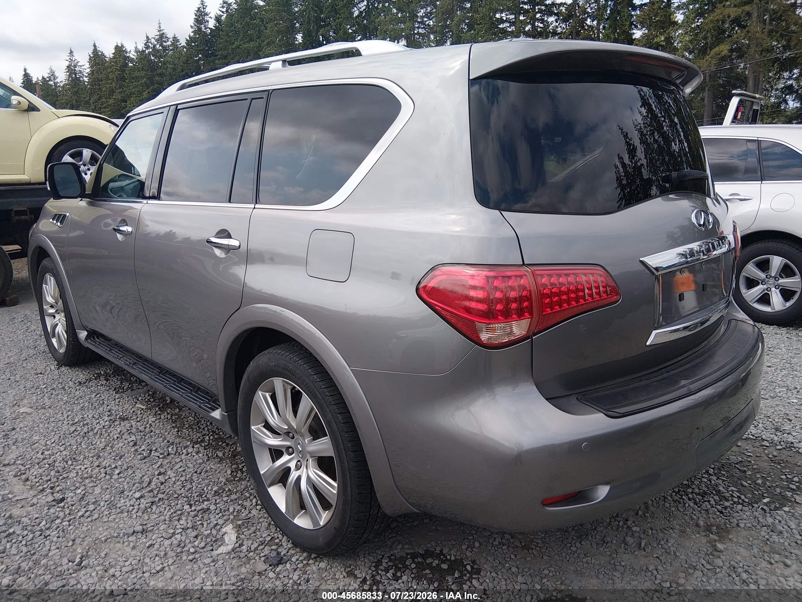 2011 Infiniti Qx56   Gray vin: JN8AZ2NE1B9006368