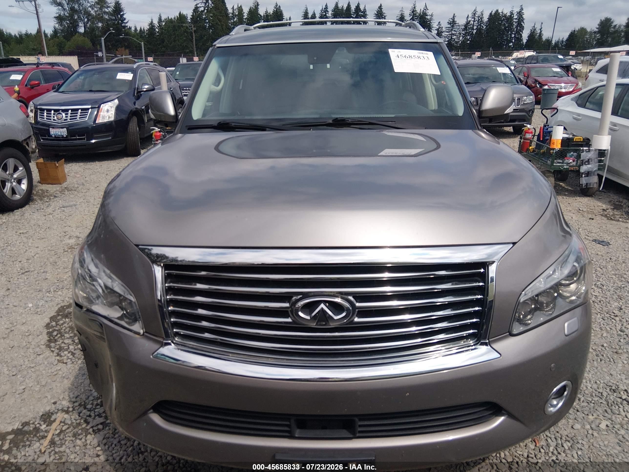 2011 Infiniti Qx56   Gray vin: JN8AZ2NE1B9006368