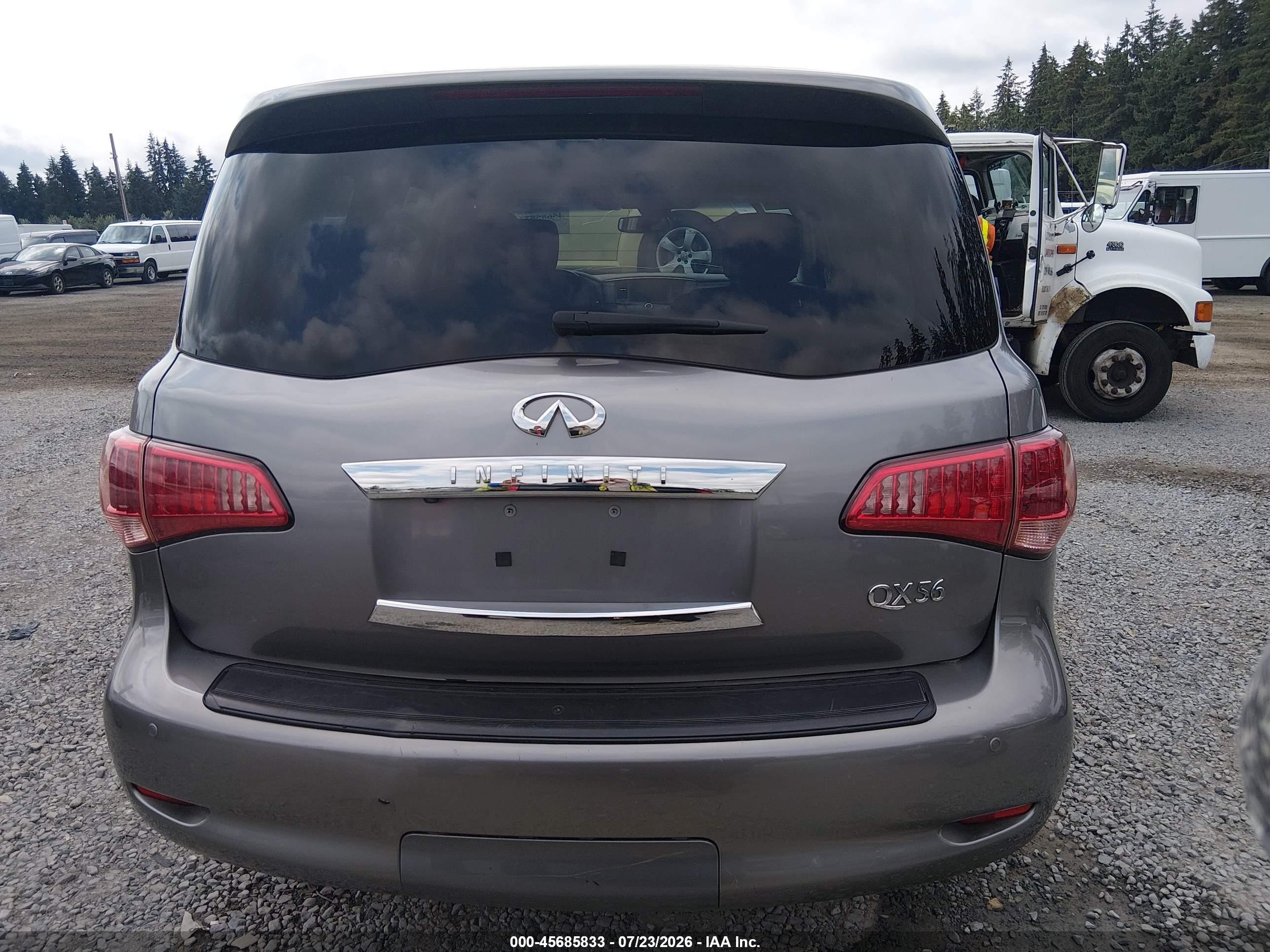 2011 Infiniti Qx56   Gray vin: JN8AZ2NE1B9006368