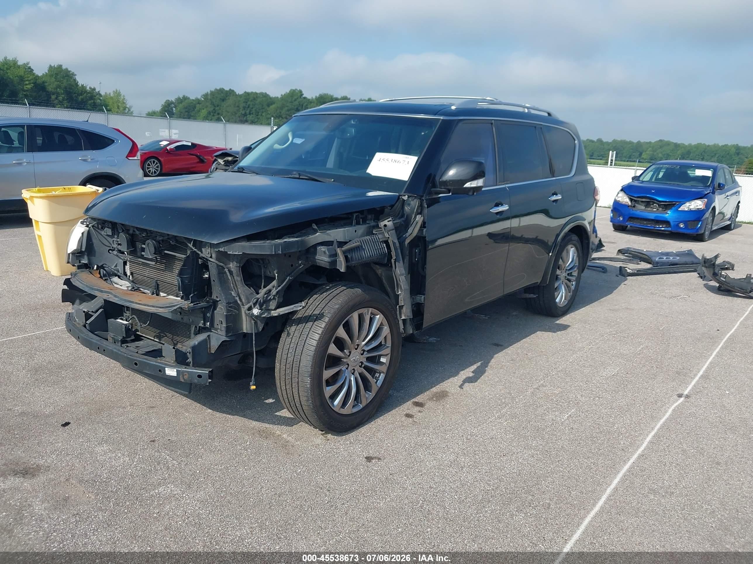 2012 Infiniti Qx56 Черный vin: JN8AZ2NE1C9019395