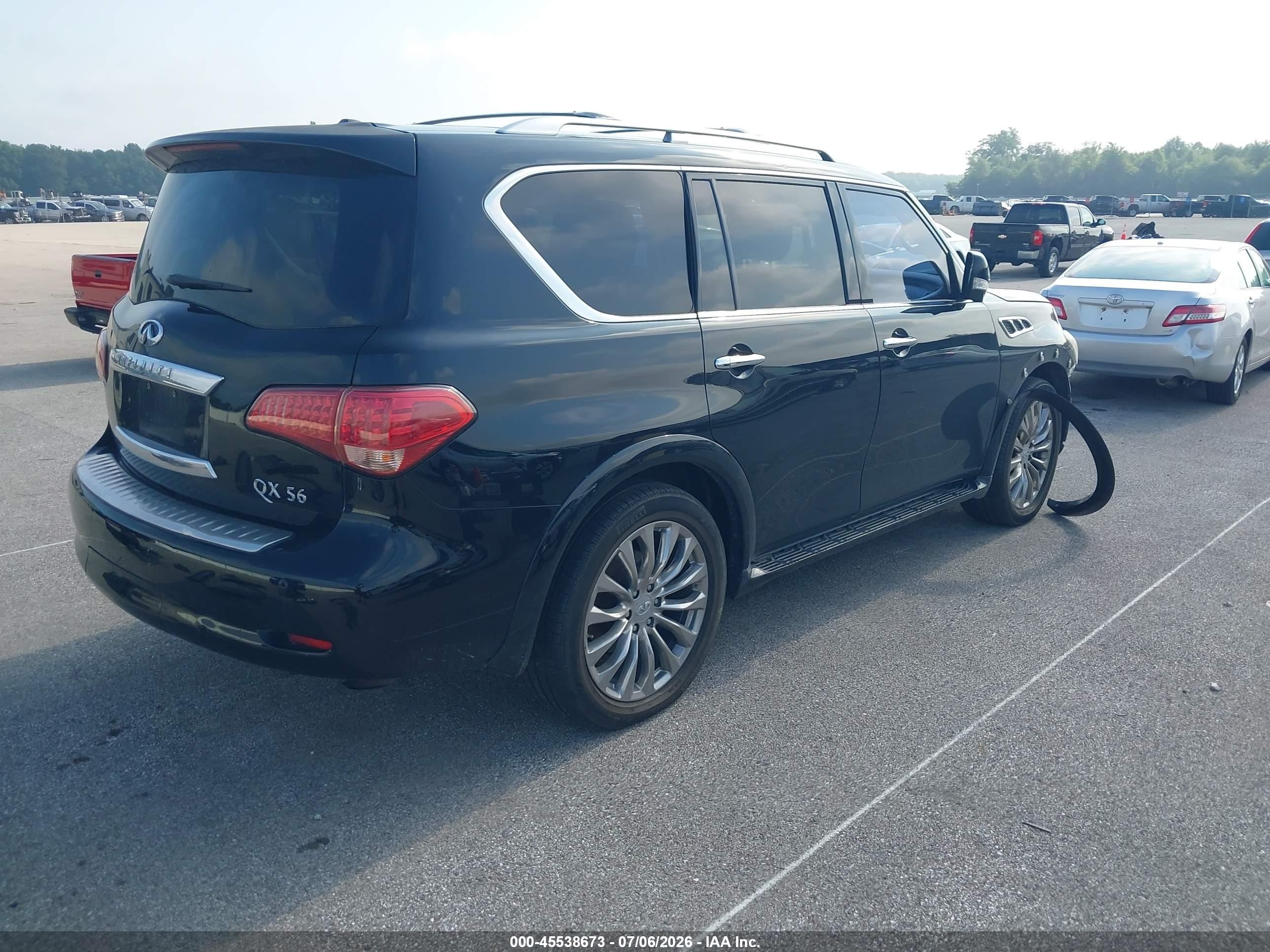 2012 Infiniti Qx56 Черный vin: JN8AZ2NE1C9019395